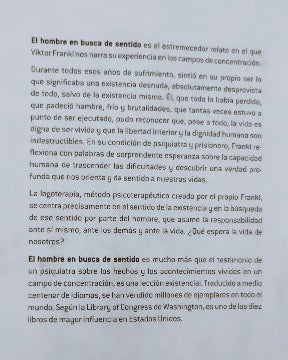 El hombre en busca del sentido - Viktor Frankl