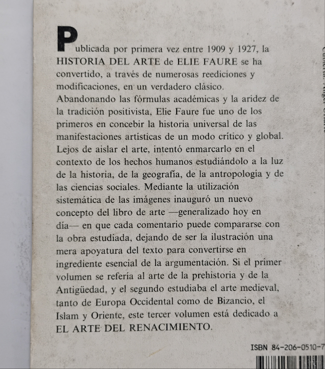 Historia del arte. 3.El Renacimiento - Elie Faure