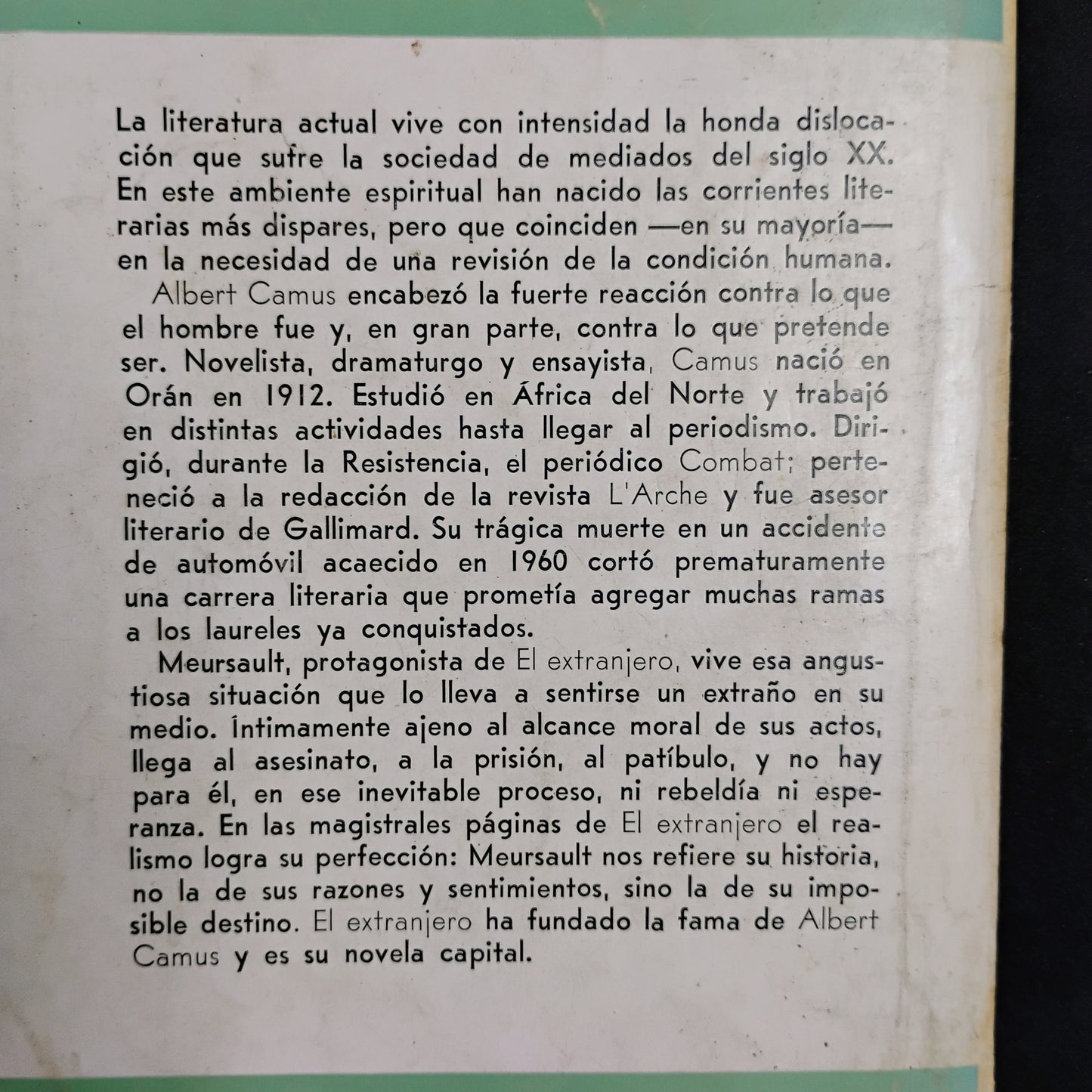 El extranjero - Albert Camus