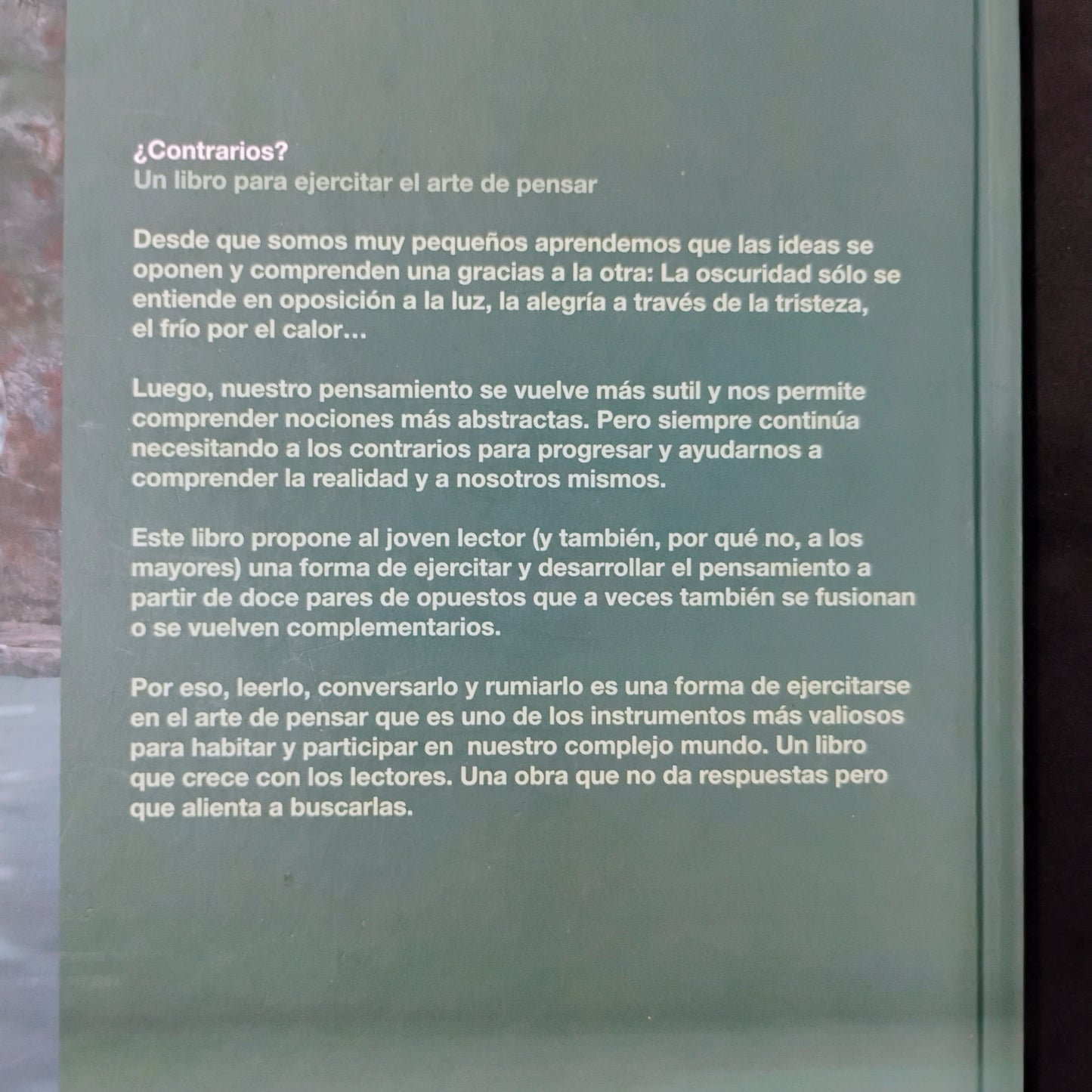 ¿Contrarios?. Un libro para ejercitar el arte del pensar - Brenifier, Després