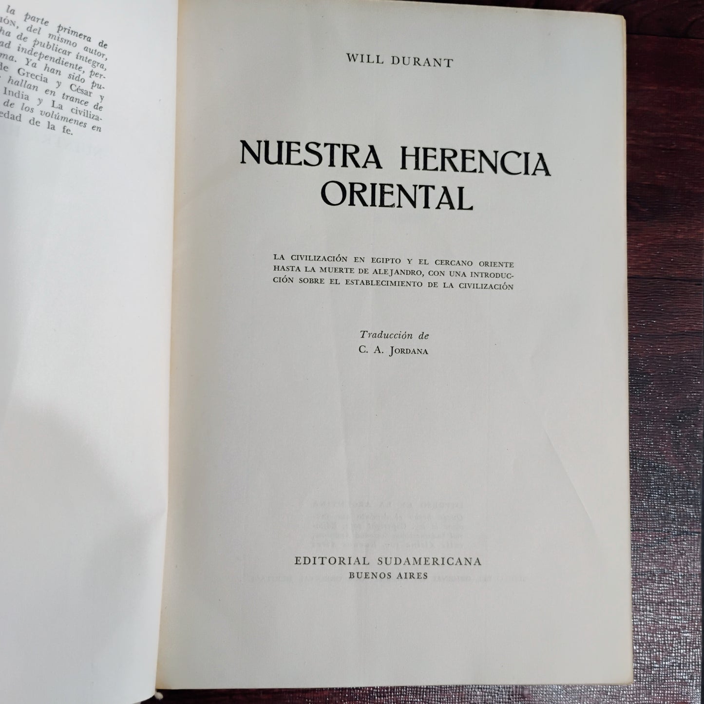 Nuestra herencia oriental - Will Durant