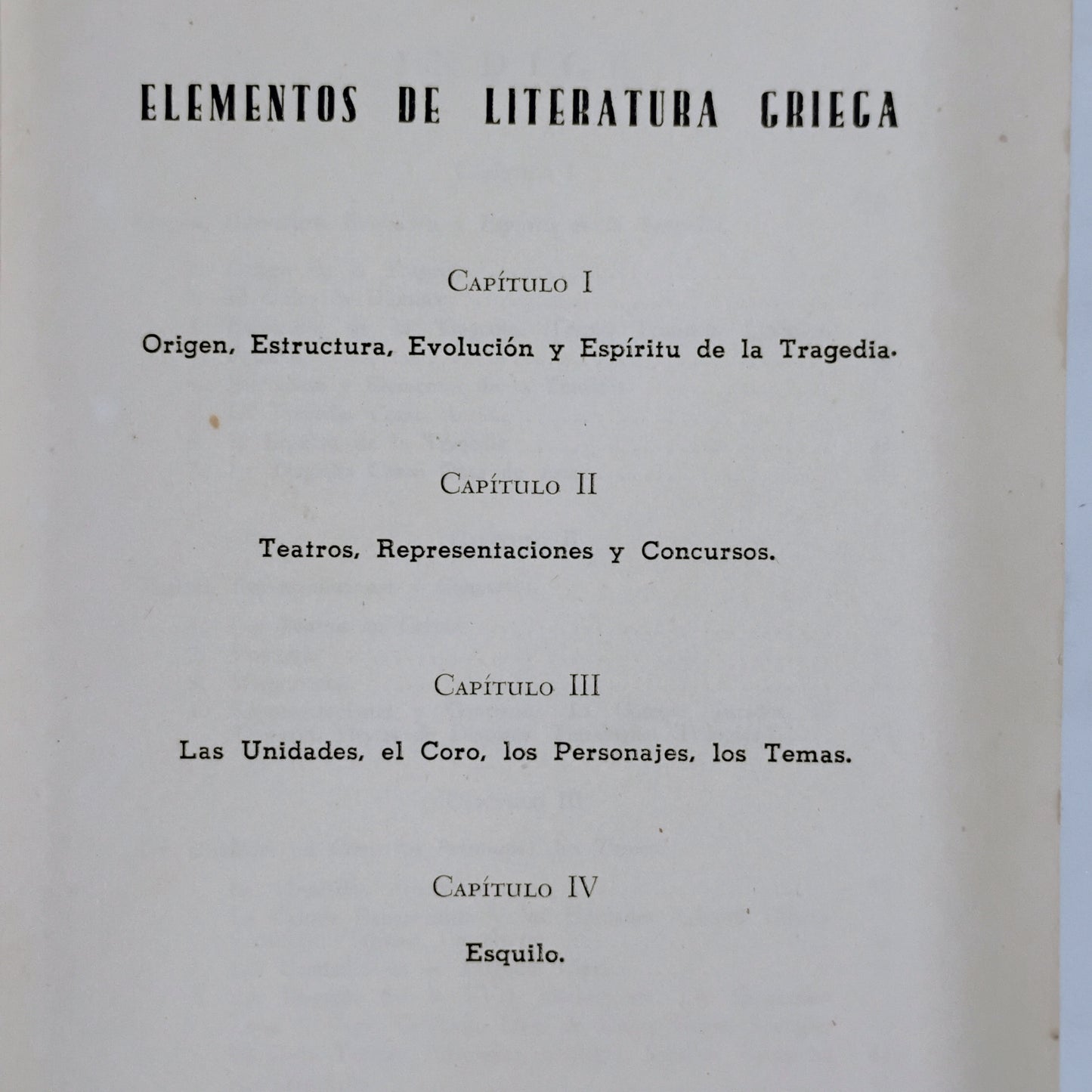 Elementos de la Literatura Griega. La Tragedia. Esquilo. - Sara Bollo