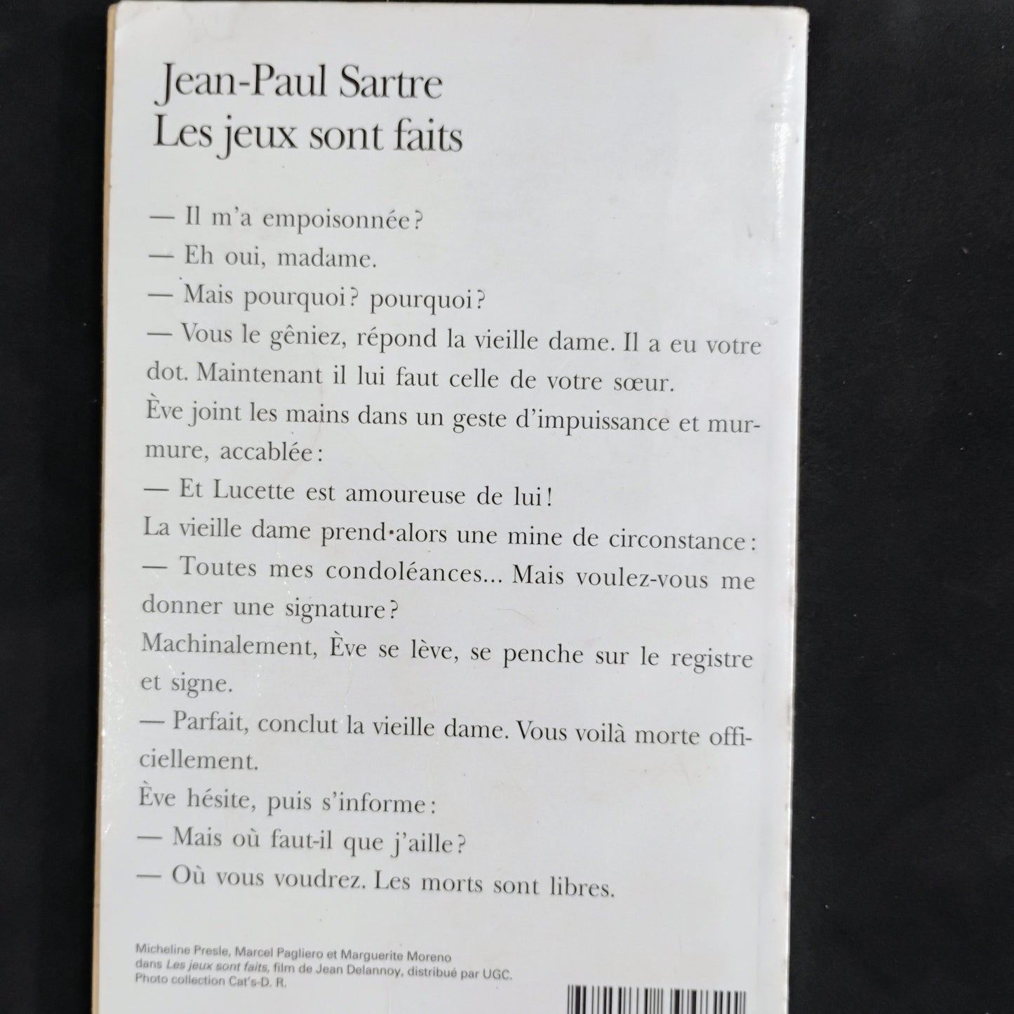 Les jeux sont faits - Jean Paul Sartre