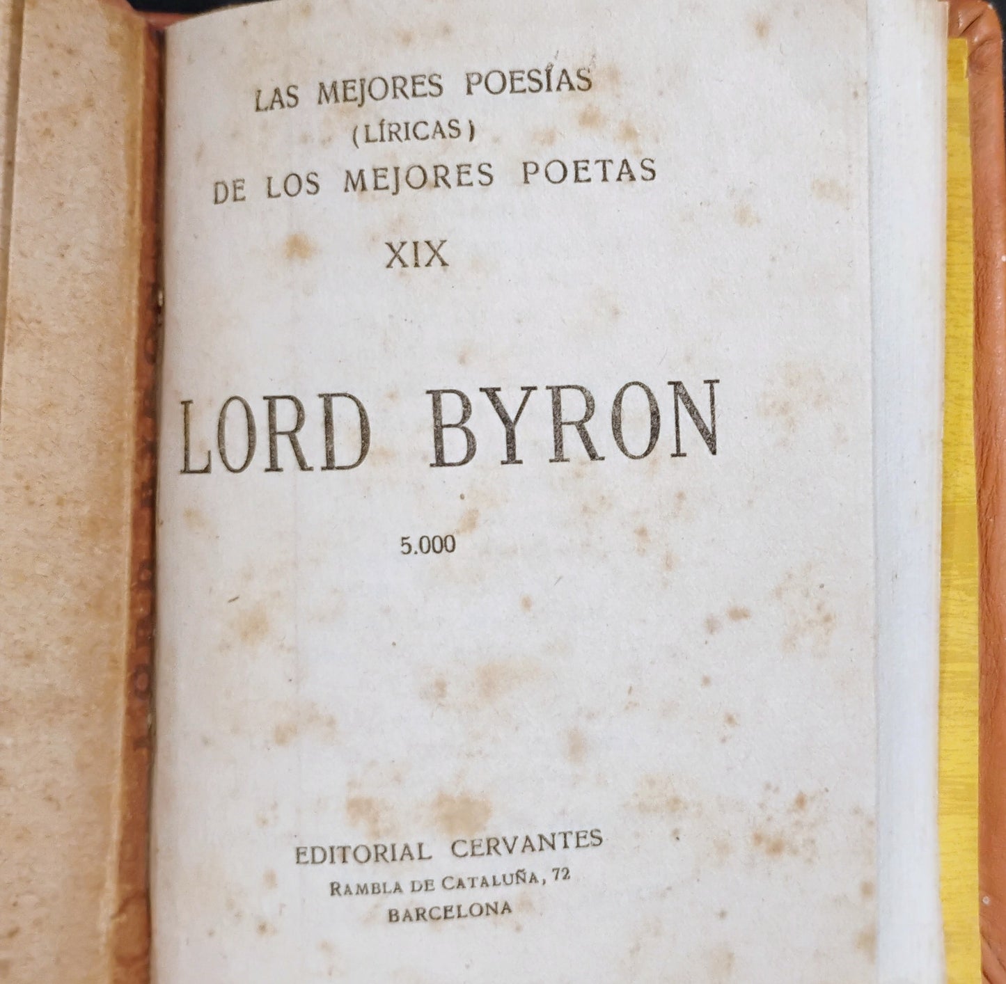 Las mejores poesías de LORD BYRON