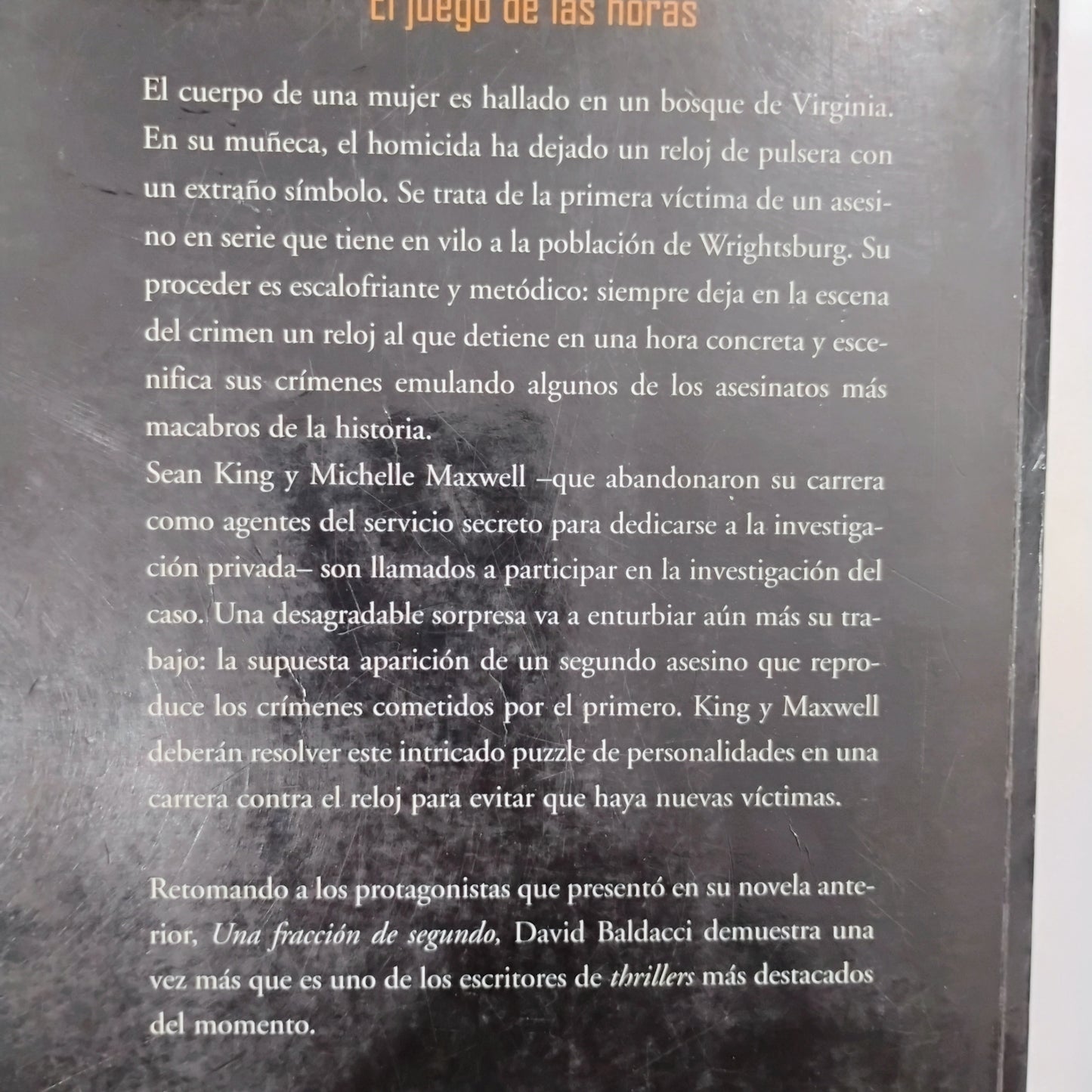 El juego de las horas - David Baldacci
