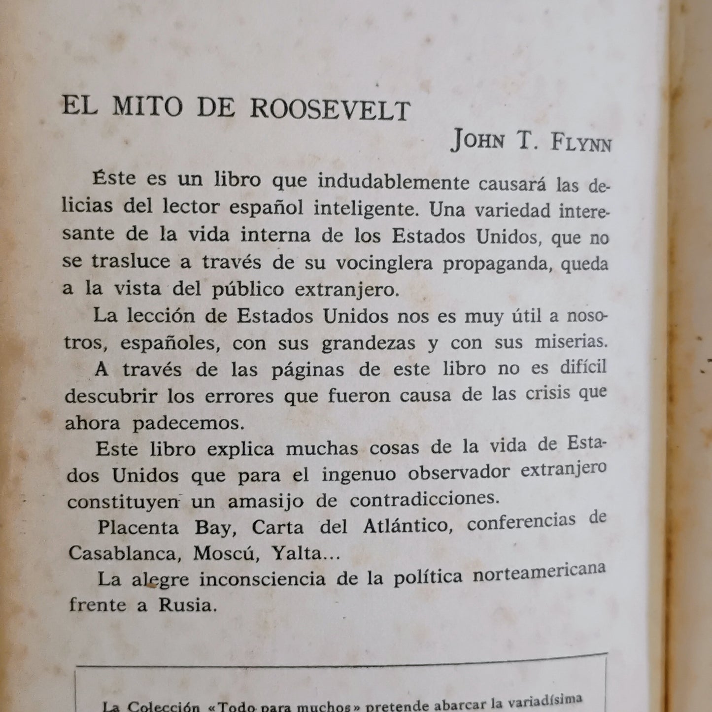 El mito de Roosevelt - John T. Flynn