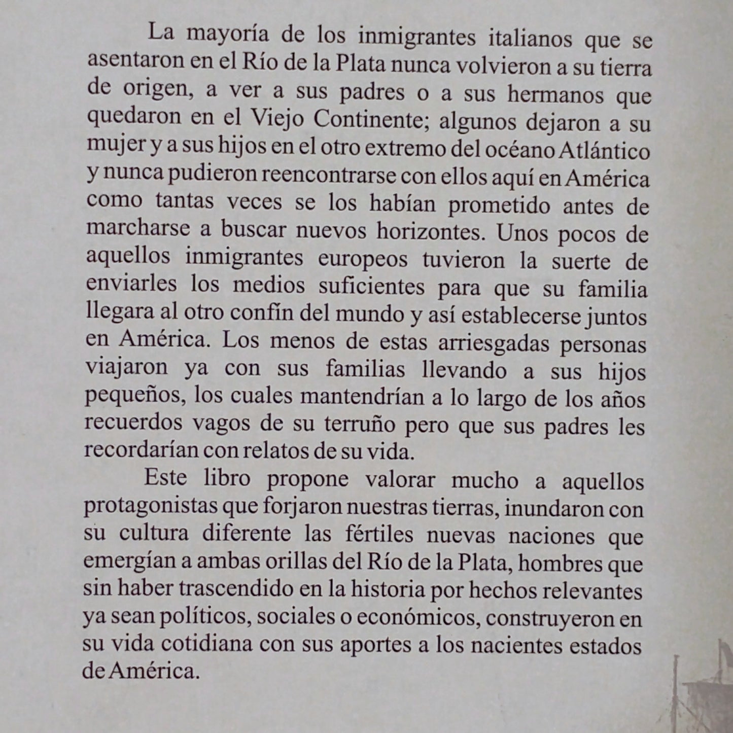 Familias italianas en el Río de la Plata Historias para el recuerdo.