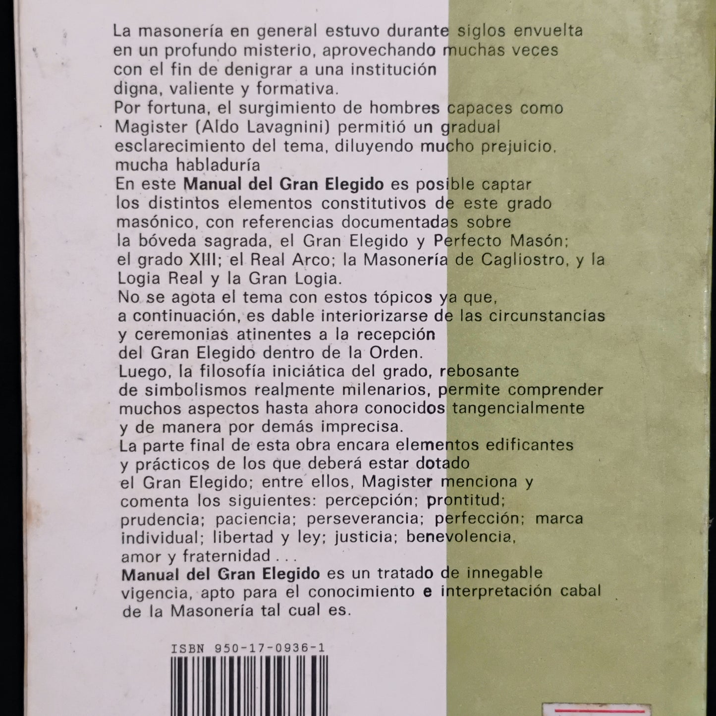 Manual del Gran Elegido - Aldo Lavagnini