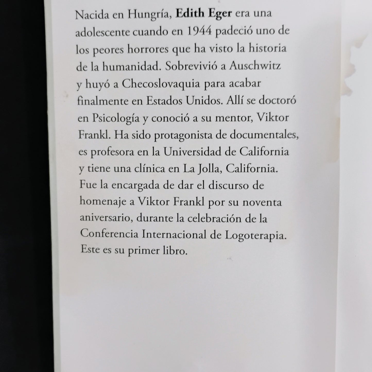 La Bailarina de Auschwitz - Edith Eger