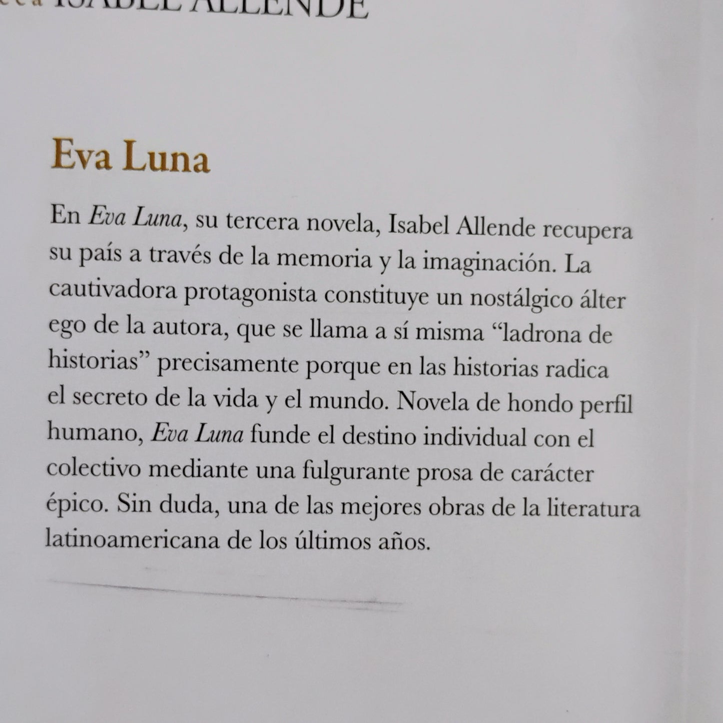 Eva Luna - Isabel Allende