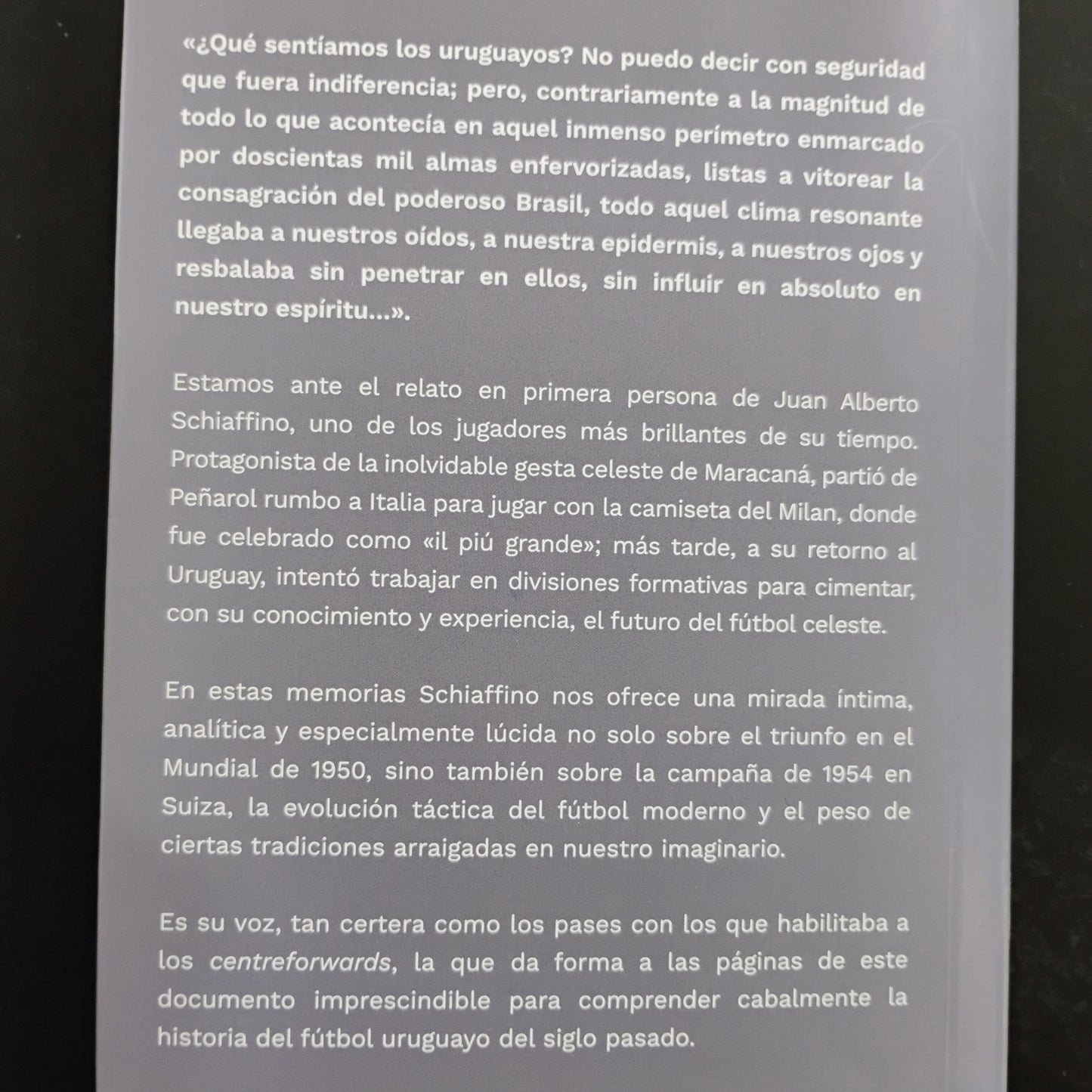 La memoria de Schiaffino - Eduardo Rivas