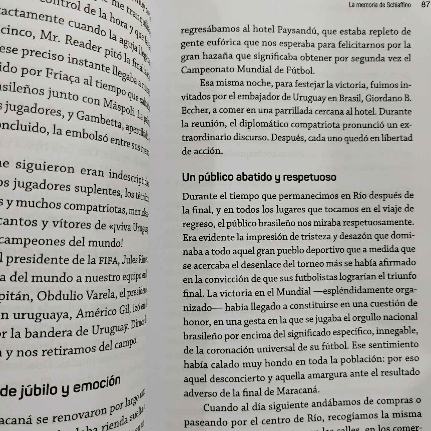 La memoria de Schiaffino - Eduardo Rivas