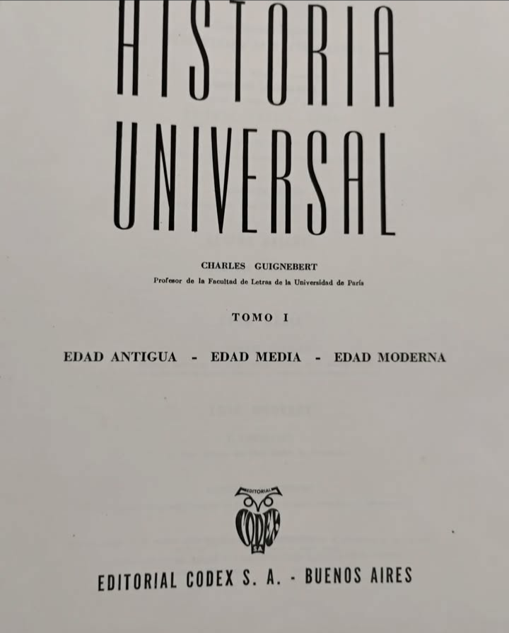 Historia Universal. Tomos I y II - Charles Guignebert