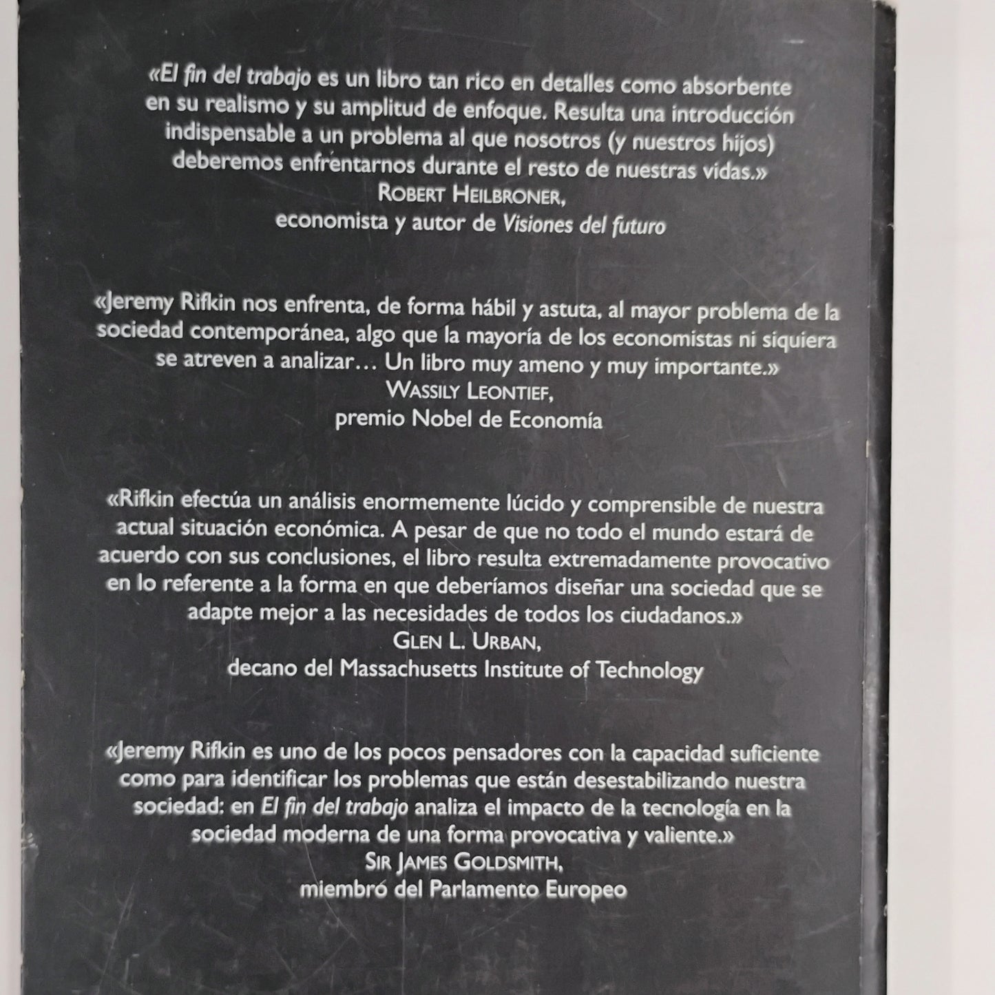 El fin del trabajo - Jeremy Rifkin