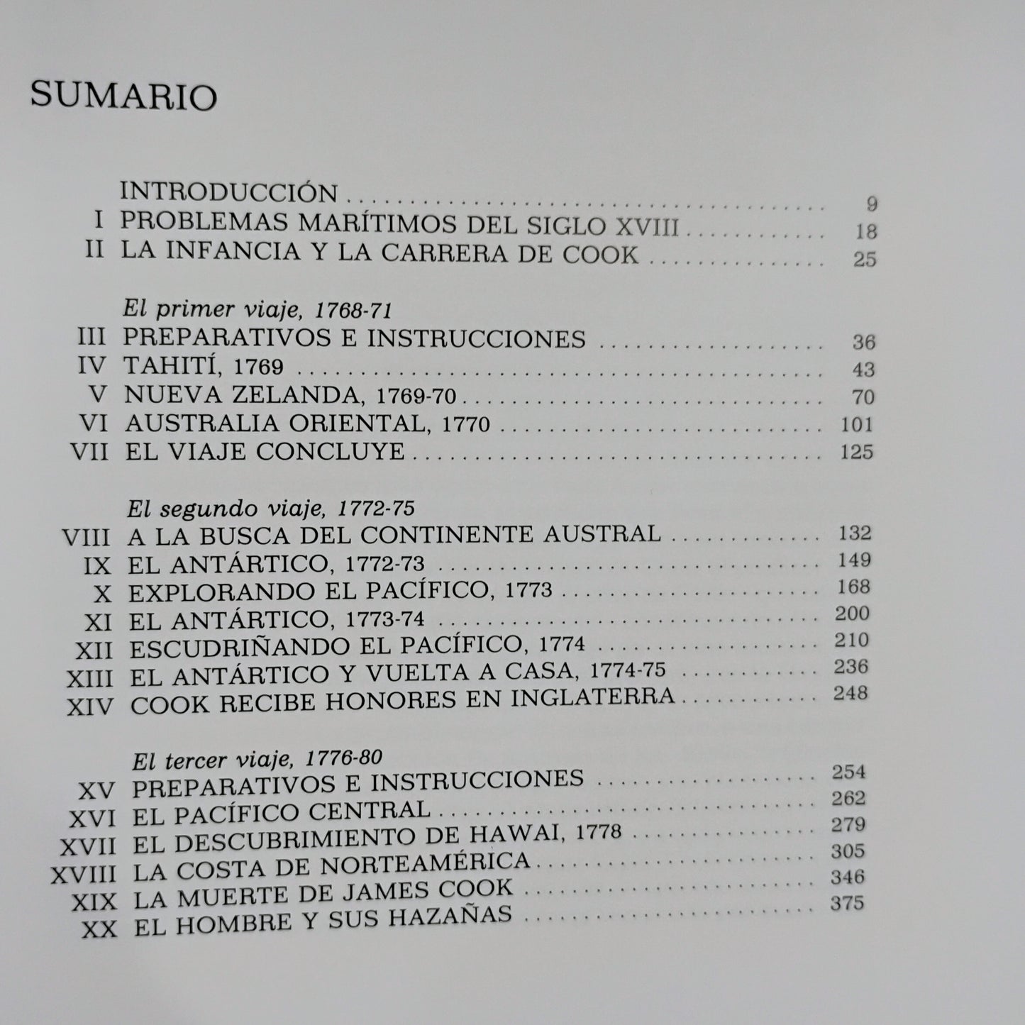 Los viajes del Capitán Cook (1768-1779)