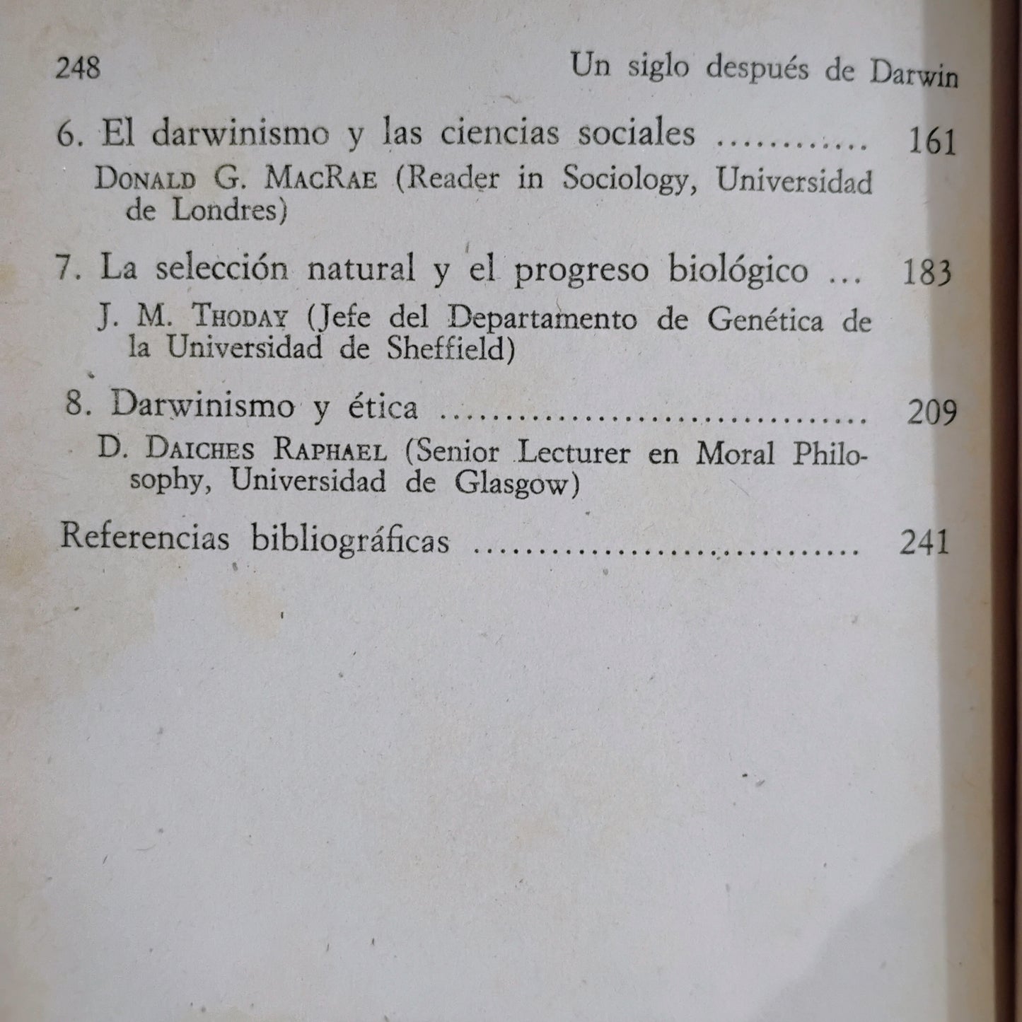 Un siglo después de Darwin (tomos 1 y 2). 1) La evolución. 2)bEl origen del hombre - S. A. Barnett y otros.
