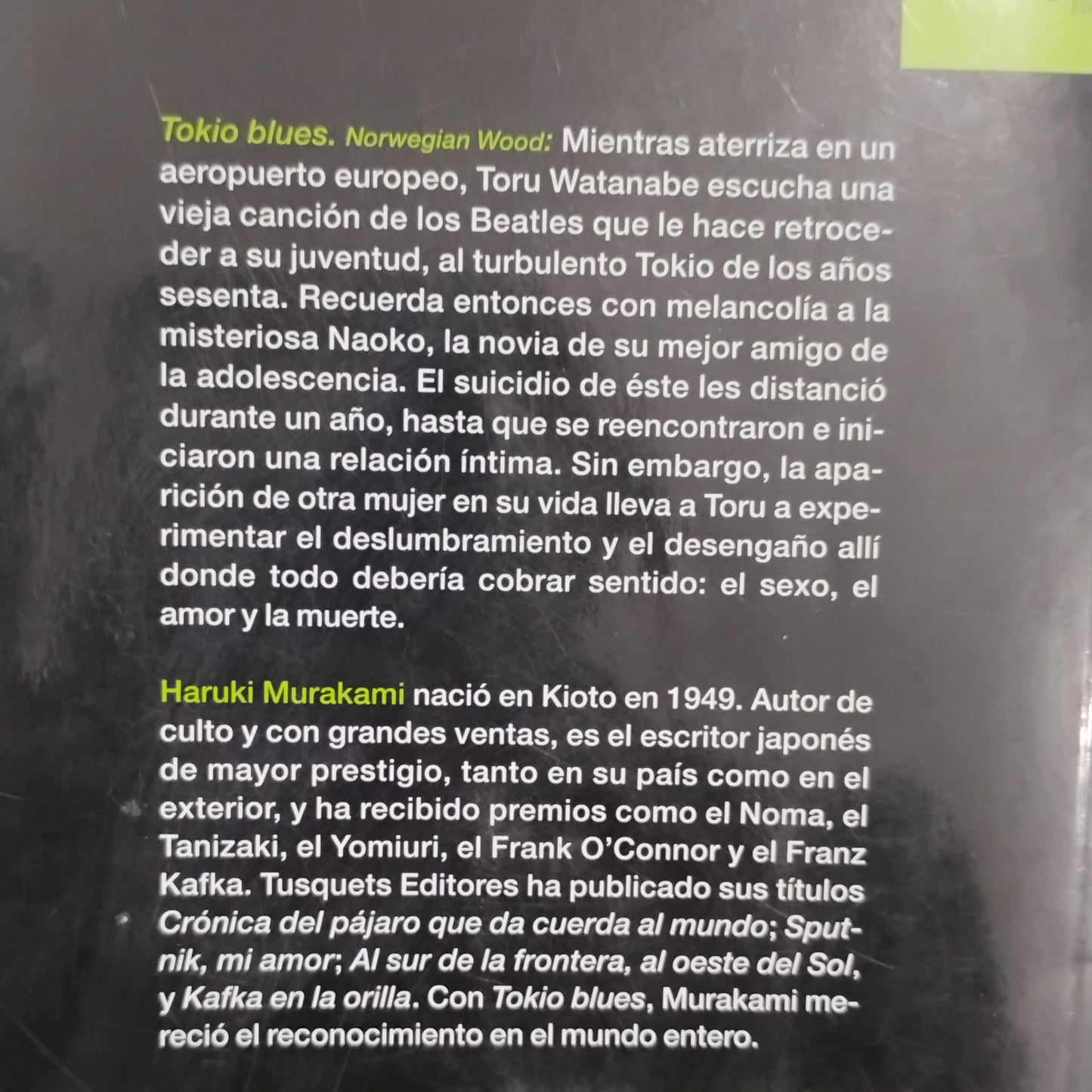 Tokio blues. Norwegian wood - Haruki Murakami