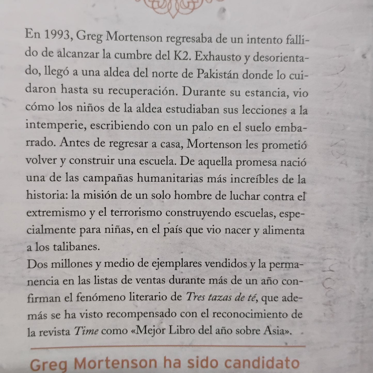 Tres tazas de té - Greg Mortenson & David Oliver Relin