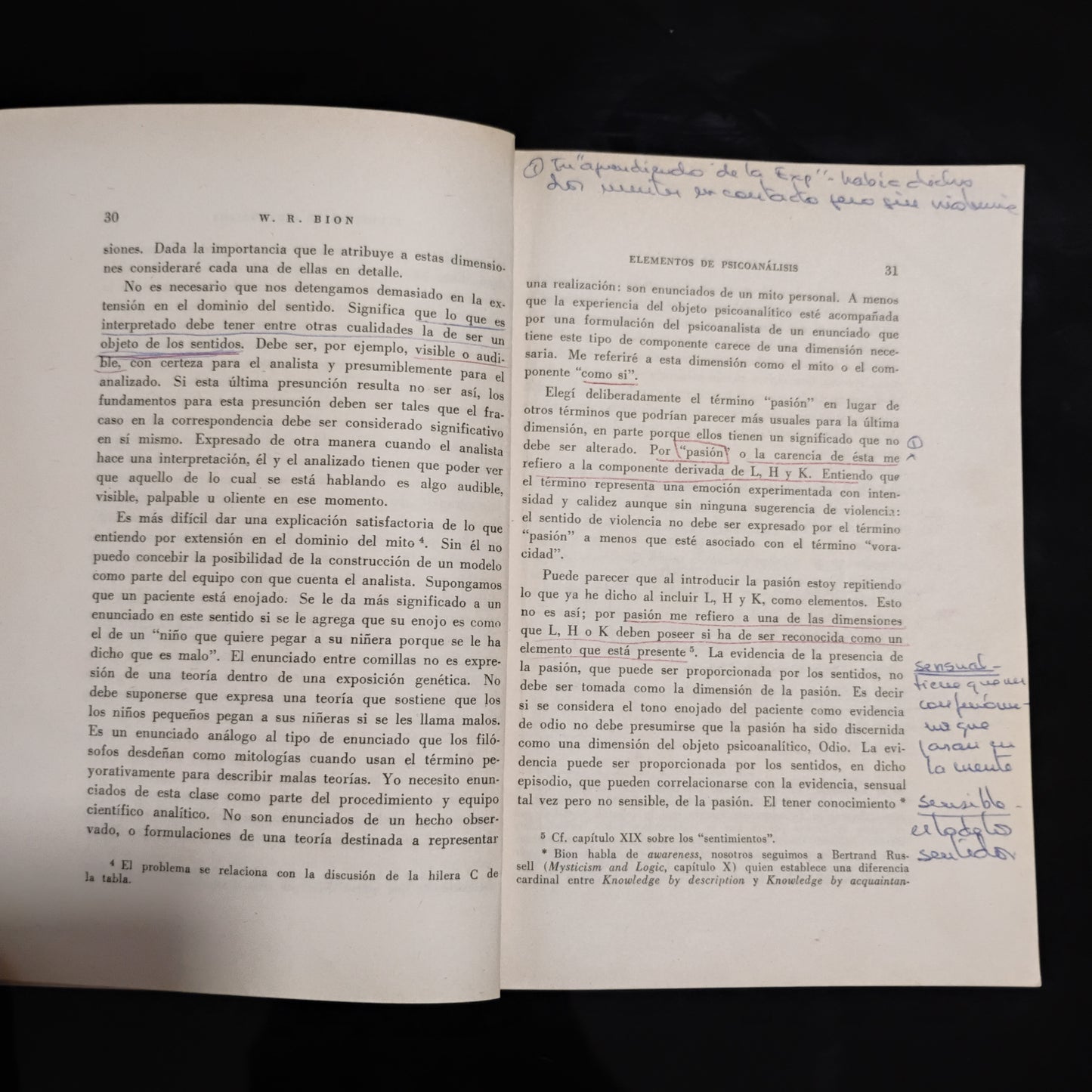 ELEMENTOS DE PSICOANÁLISIS - W. R. Bion