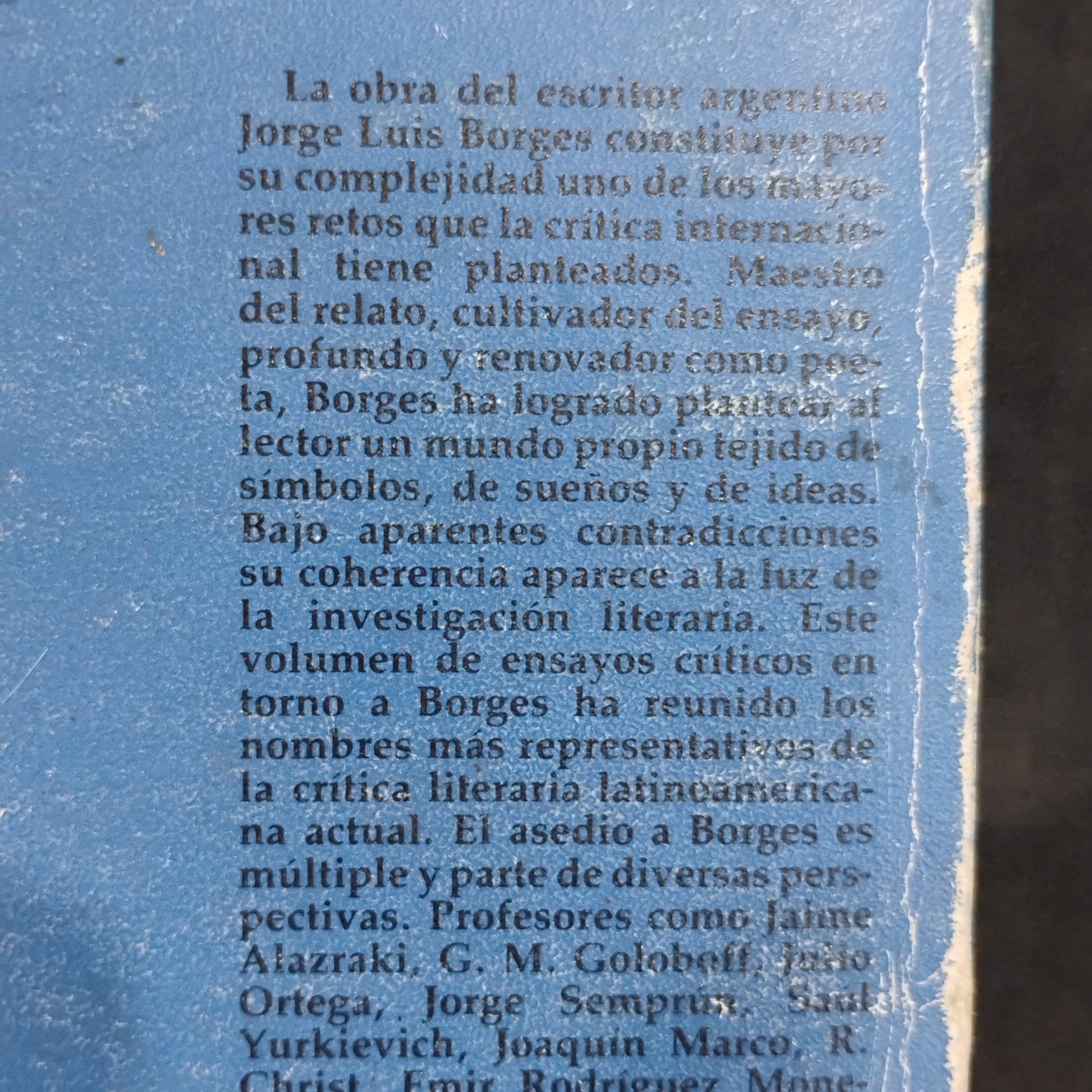 Asedio a Jorge Luis Borges - edición de Joaquín Marco