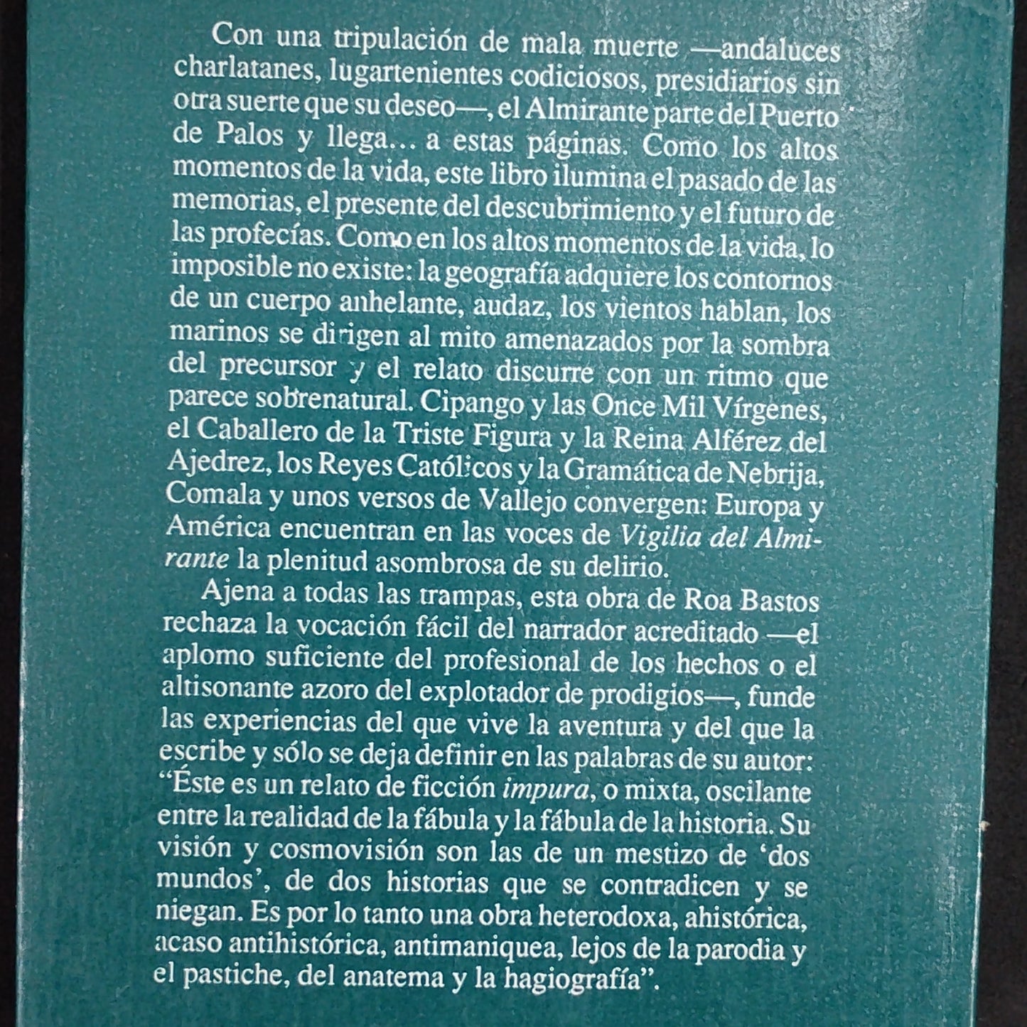 Vigilia del Almirante - Augusto Roa Bastos
