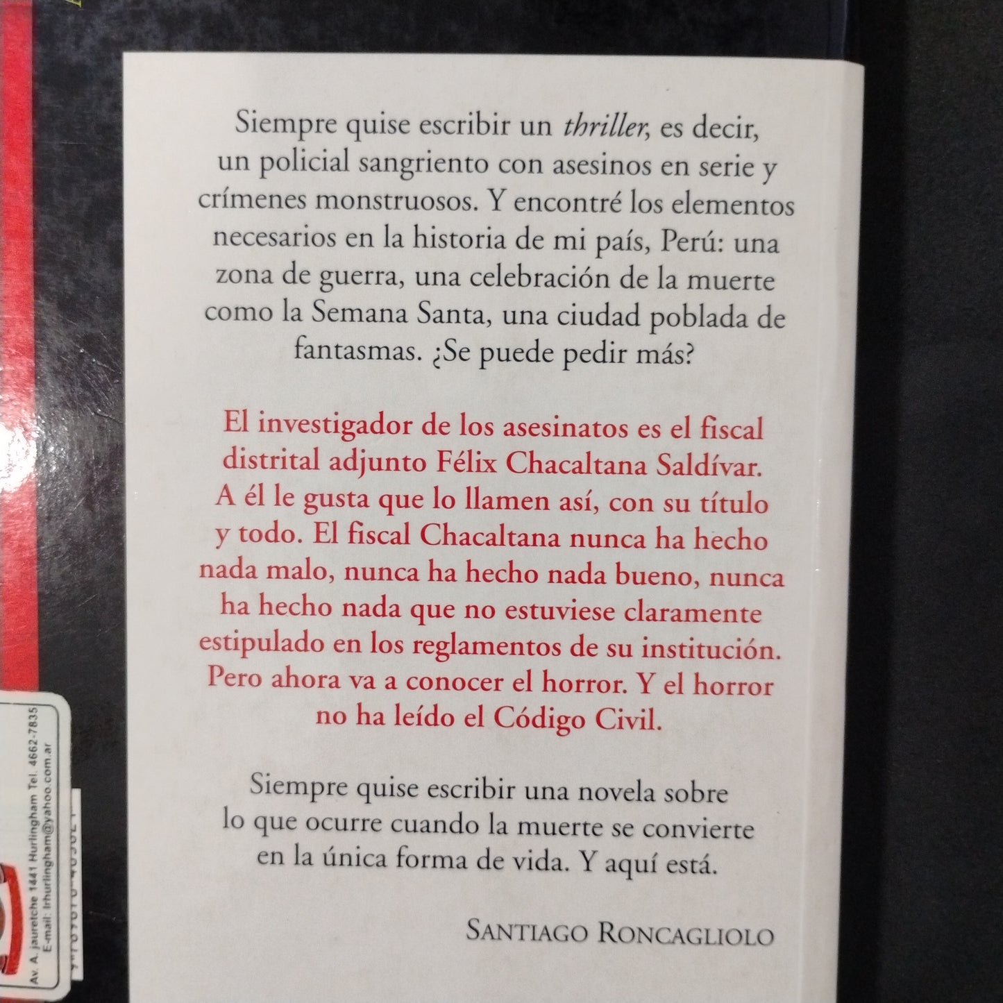 Abril Rojo - Santiago Roncagliolo