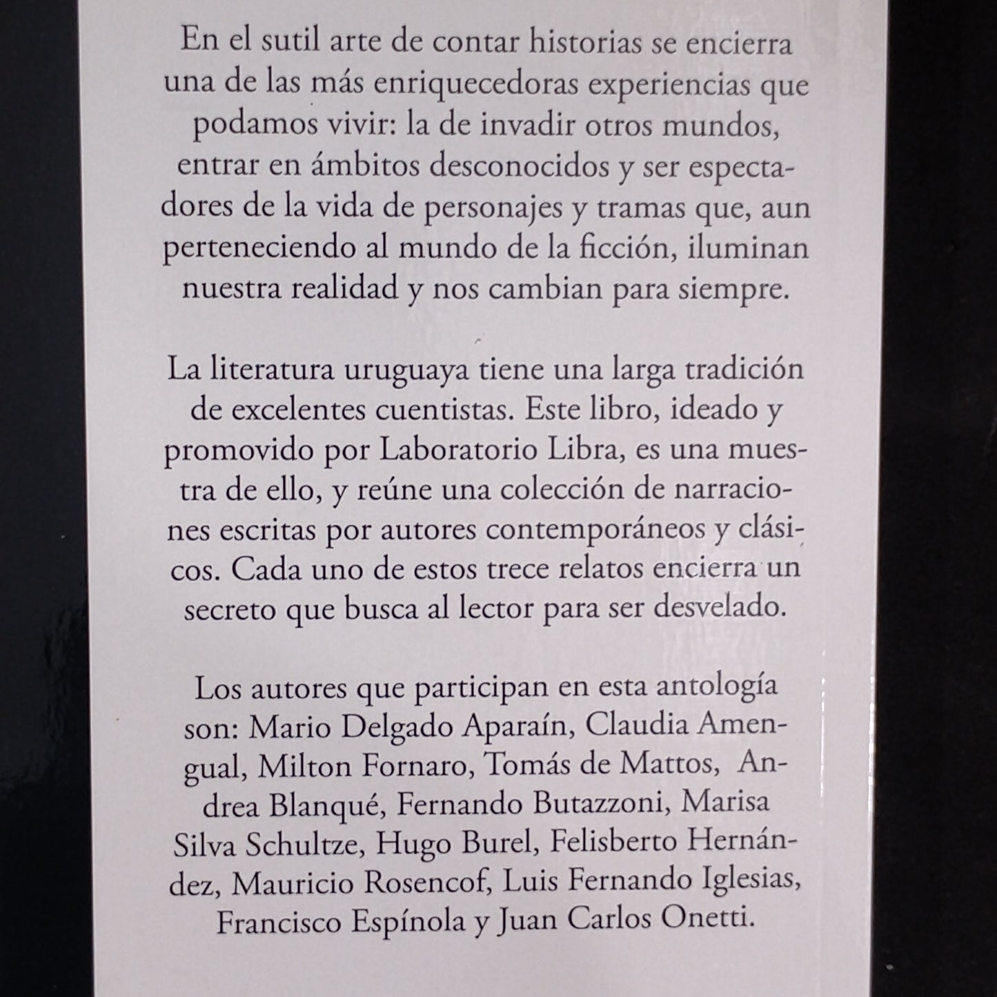 El arte de contar - Antología de autores uruguayos