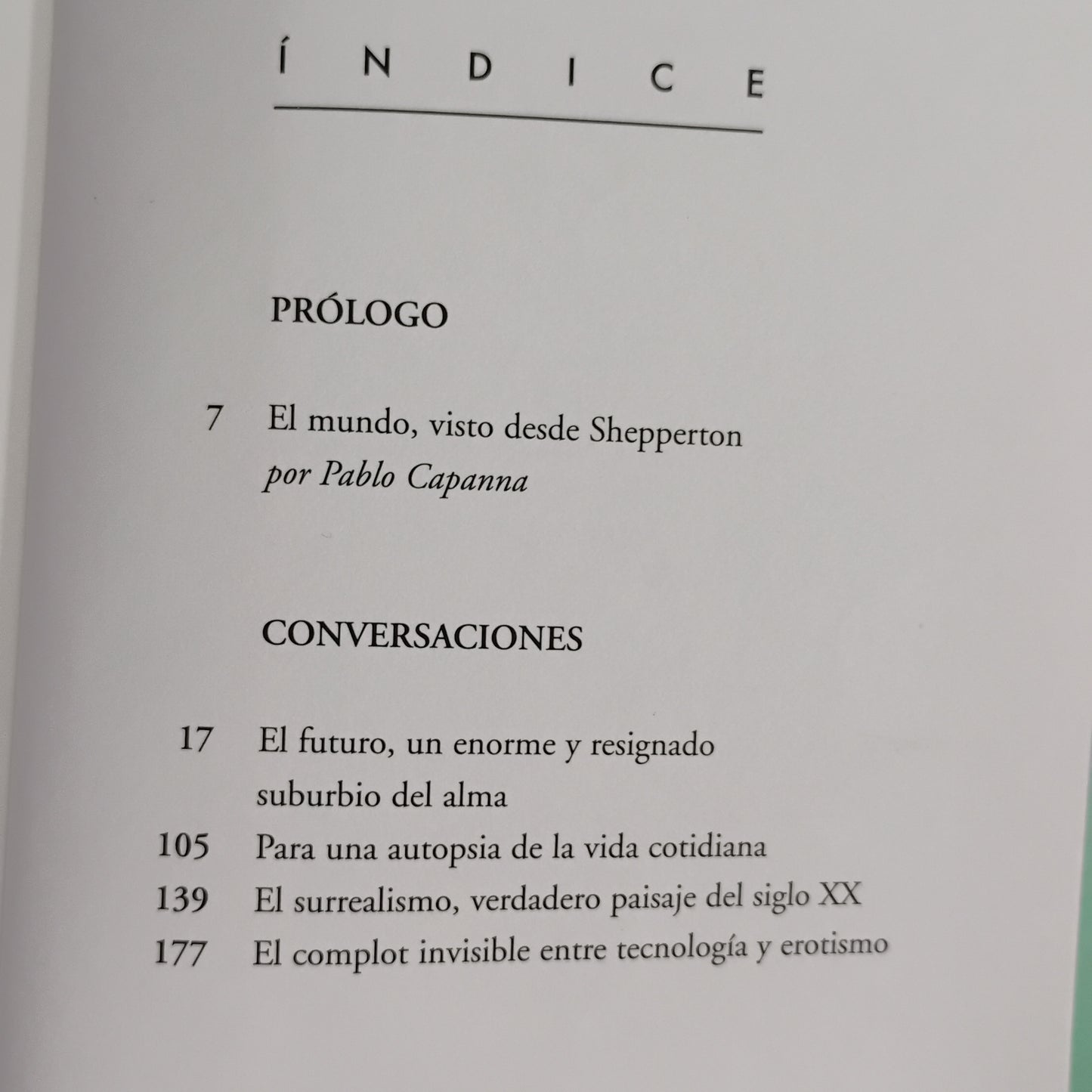 Para una autopsia de la vida cotidiana. Conversaciones - J. G. Ballard