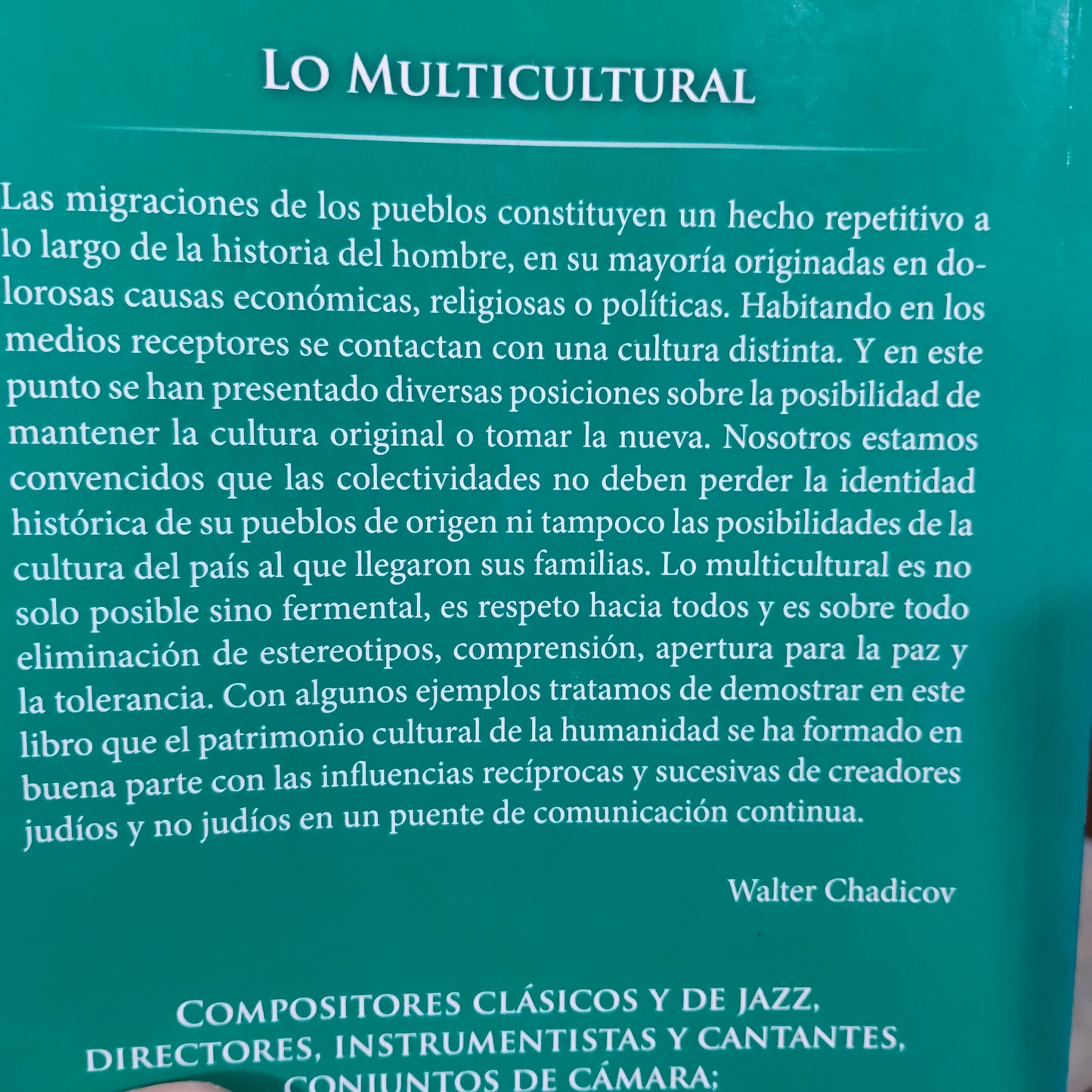 Puente de aportes - Walter Chadicov
