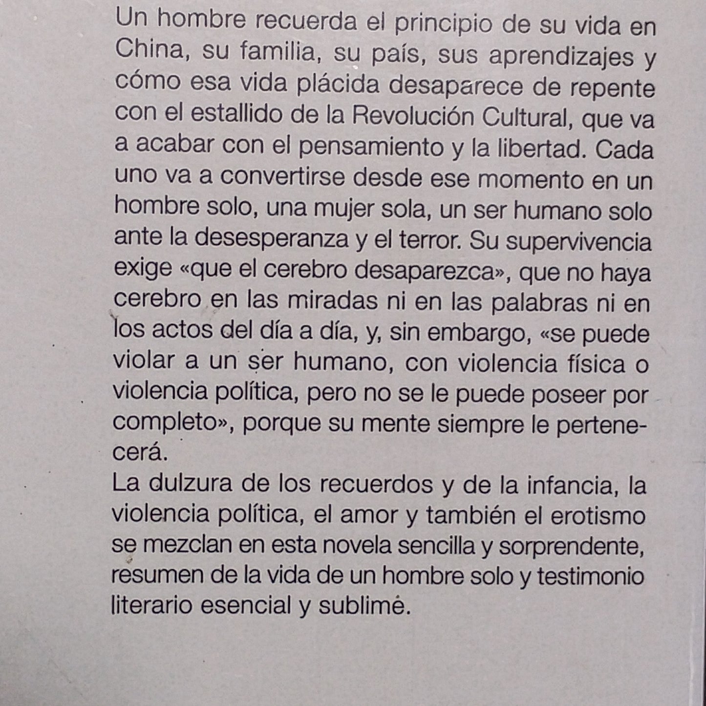 El libro de un hombre solo - Gao Xingjian