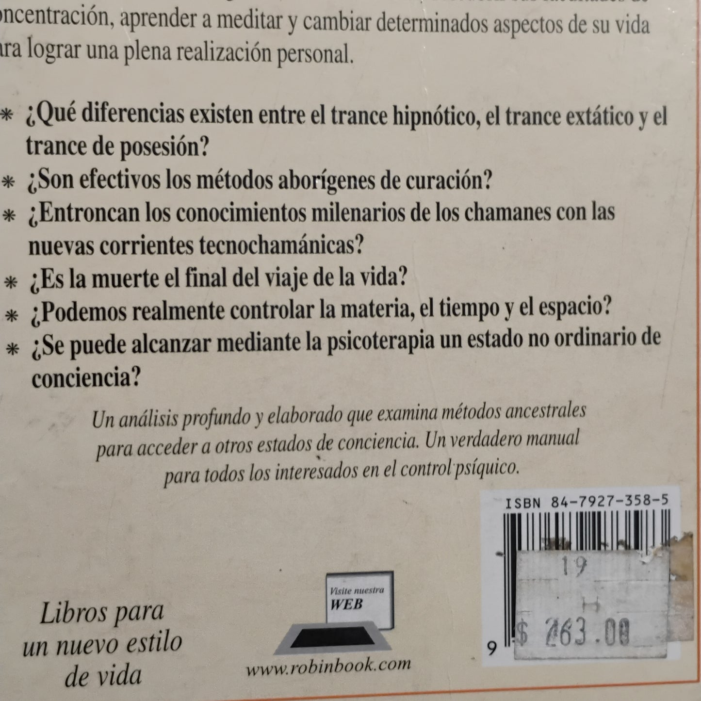 Estados no ordenados de conciencia - Michel Nachez