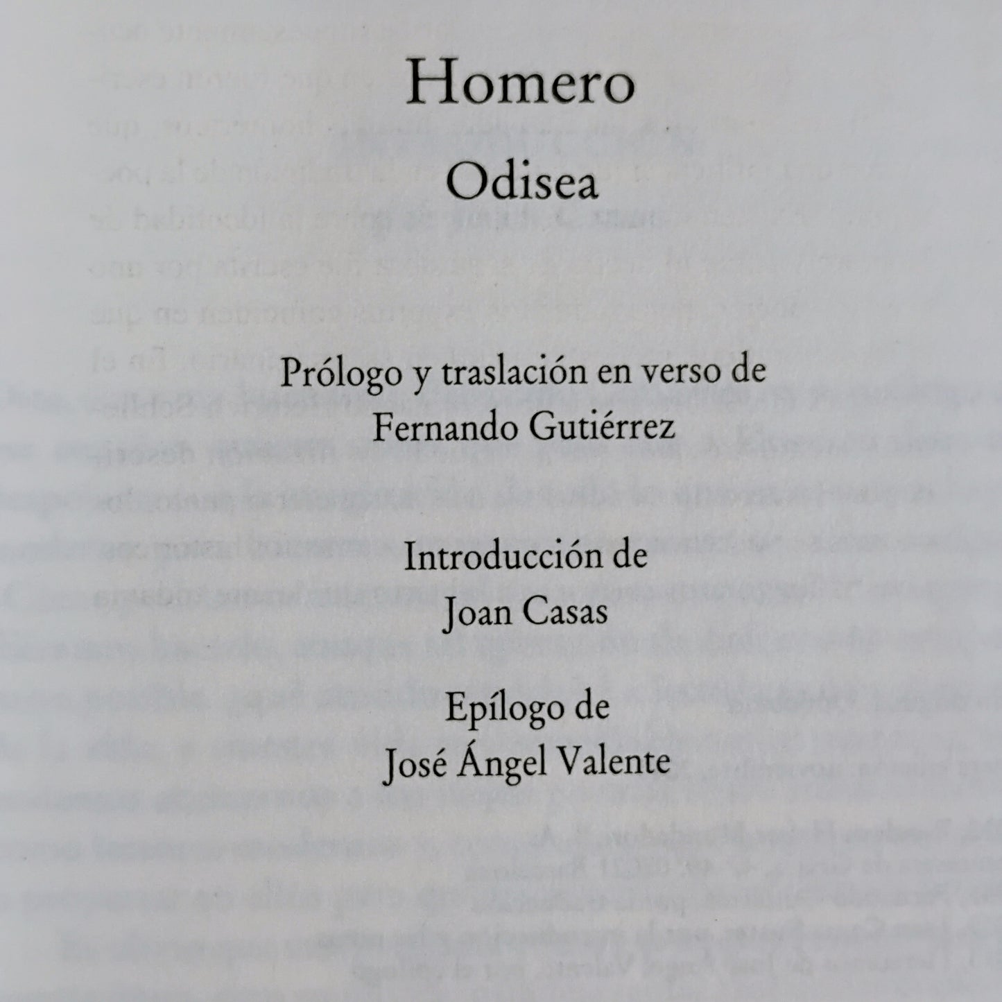 Odisea - Homero
