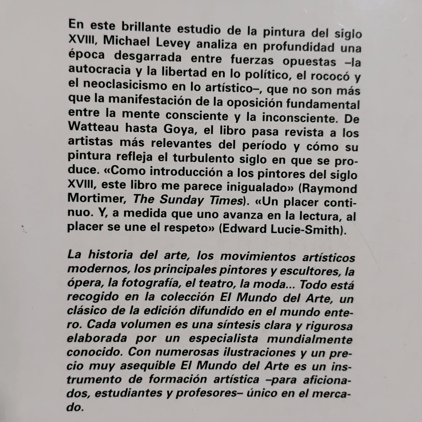 Del Rococó a la Revolución - Michel Levey