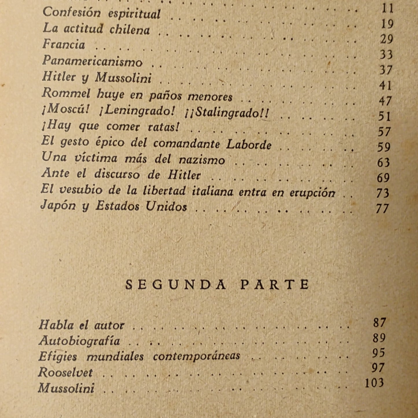 El camino de la victoria. Noviembre de 1942 y Efigies mundiales contemporáneas. - Enrique Rando