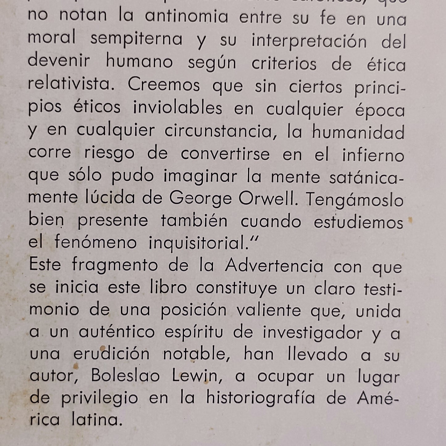 LA INQUISICIÓN EN HISPANO AMÉRICA - Boleslao Lewin