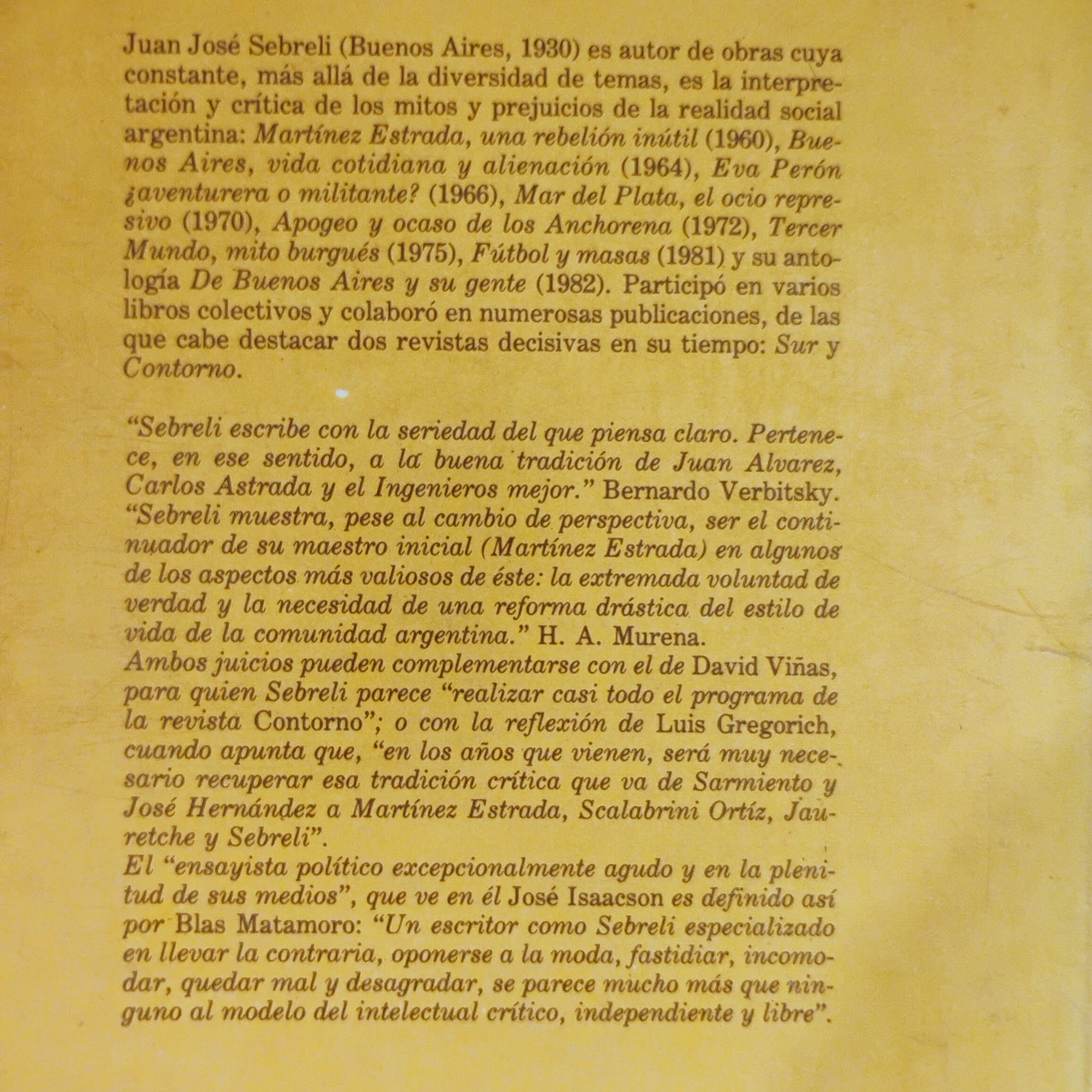 Los deseos imaginarios del peronismo - Juan José Sebreli
