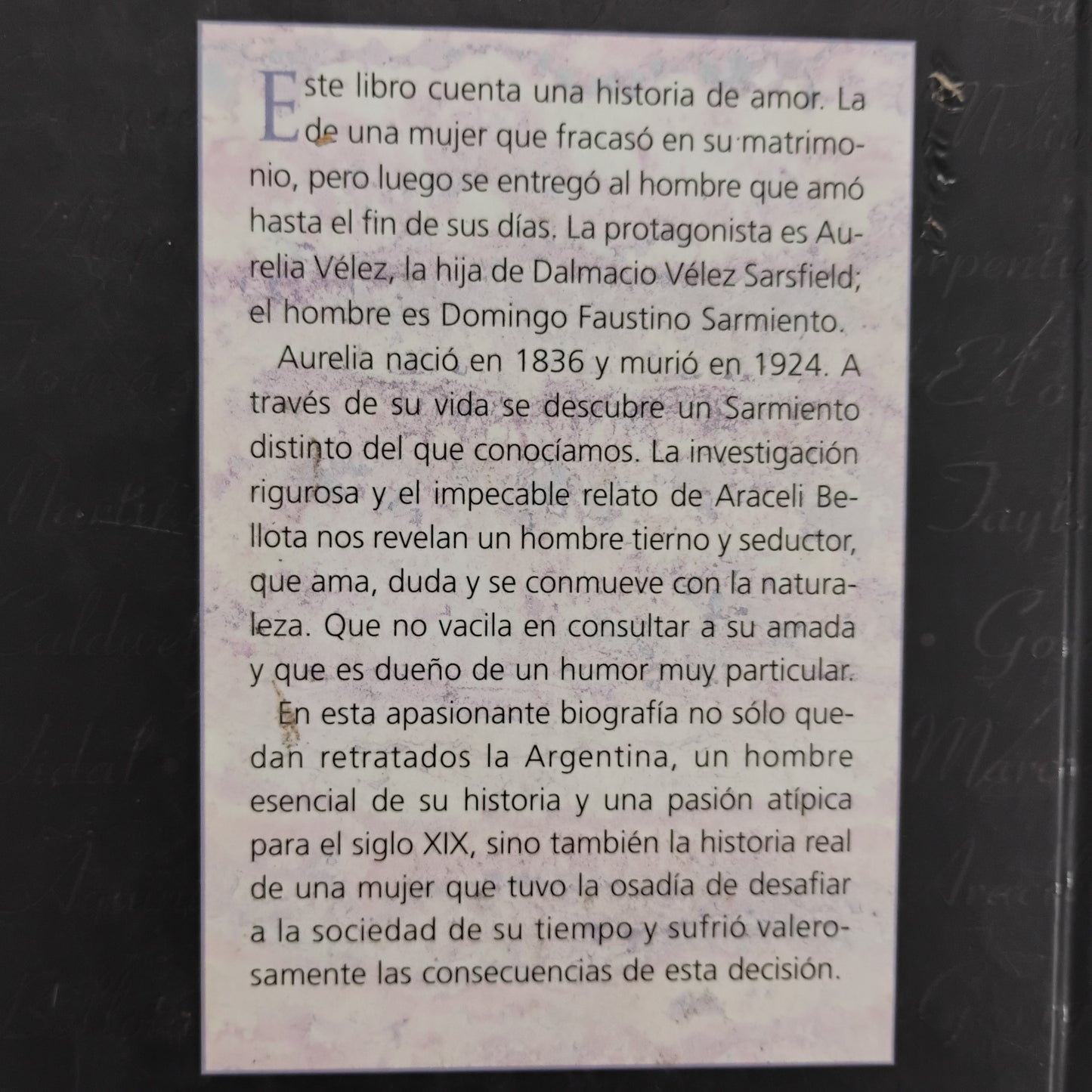 AURELIA VÉLEZ, la amante de Sarmiento - Araceli Bellota