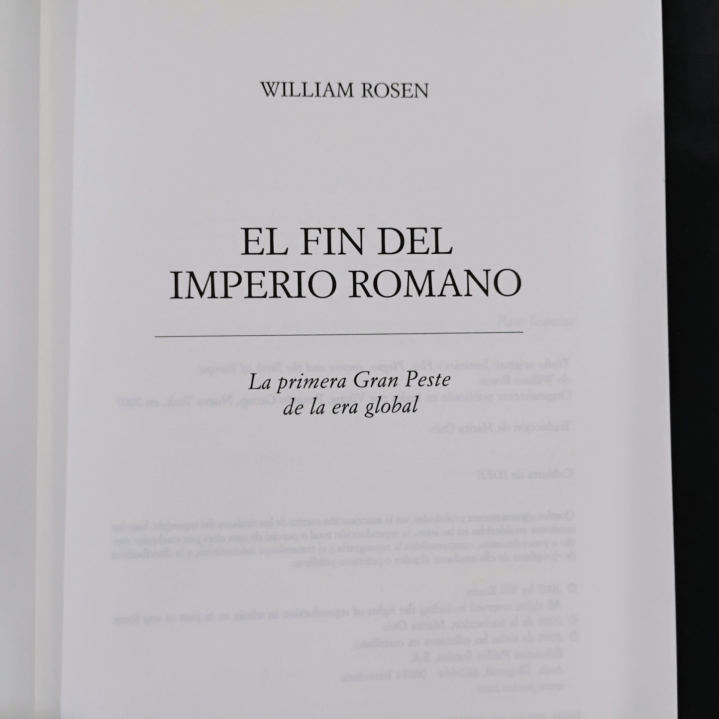 El fin del Imperio Romano - William Rosen