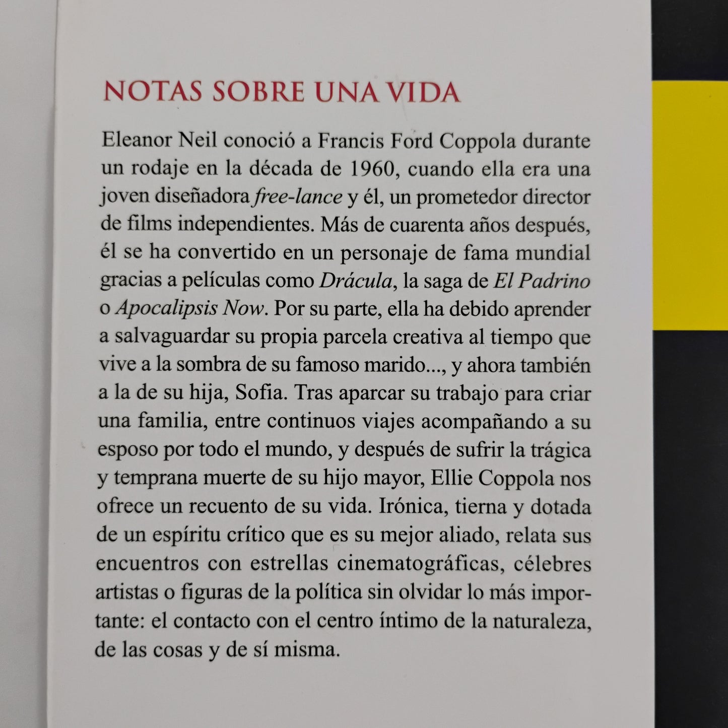 Notas sobre una vida - Eleanor Coppola