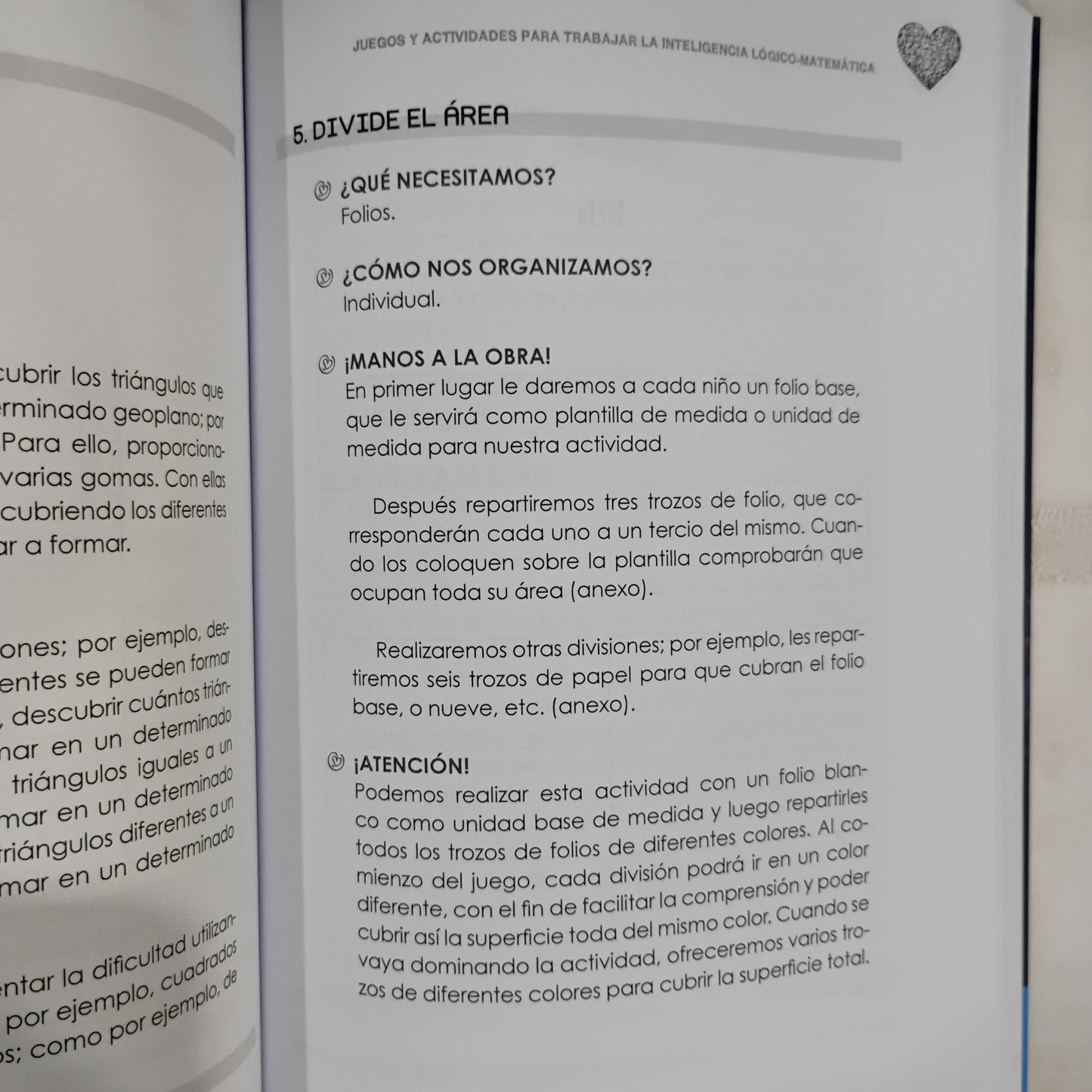 Vivir, sentir y amar las matemáticas. Actividades Lógico-matematicas para niños entre 3 y 8 años - Gomis et al