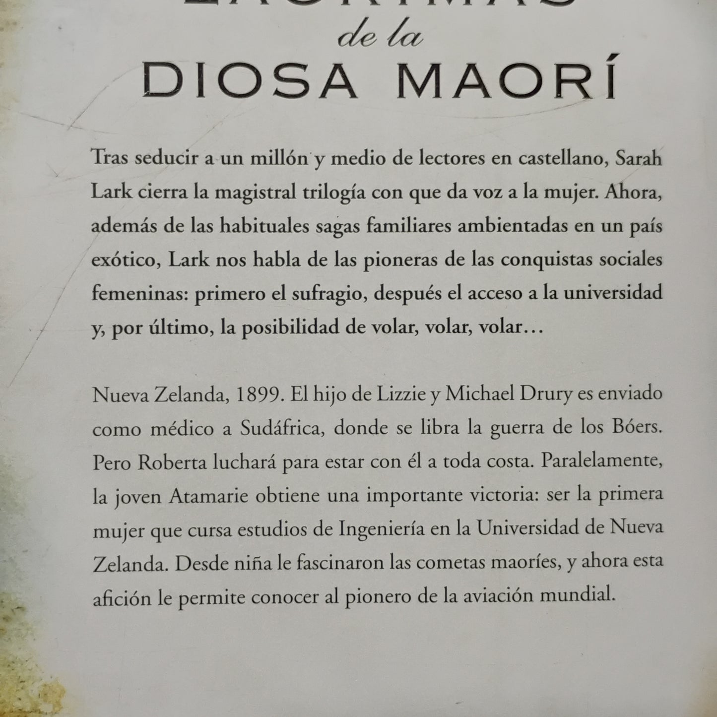 Las LÁGRIMAS de la DIOSA MAORÍ - Sarah Lark