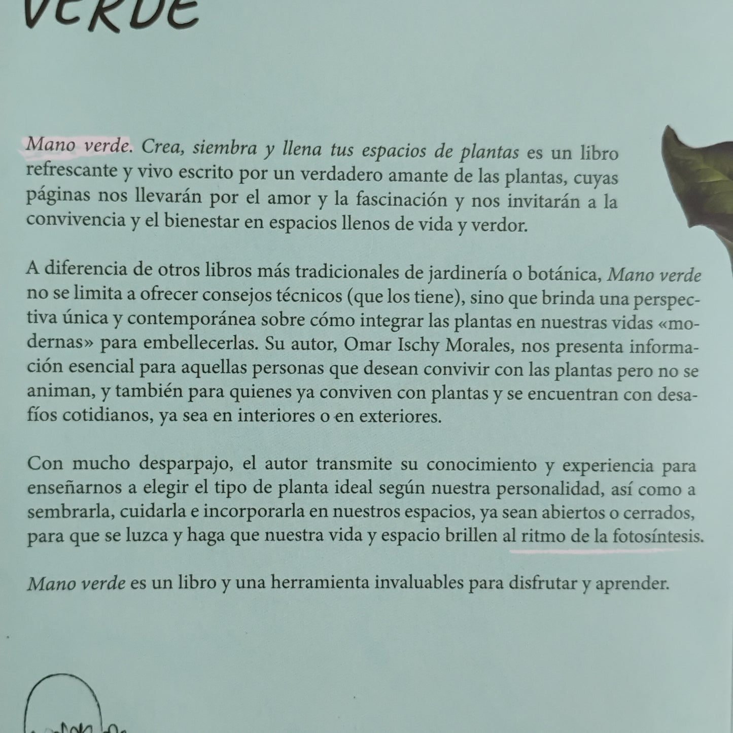 MANO VERDE - Omar Ischy Morales