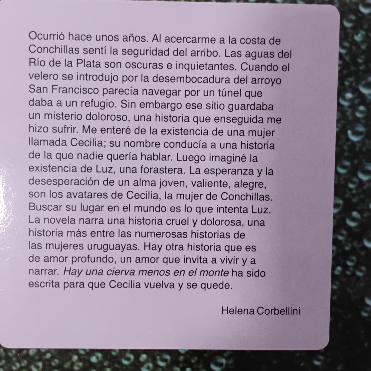 Hay una cierva menos en el monte - Helena Corbellini