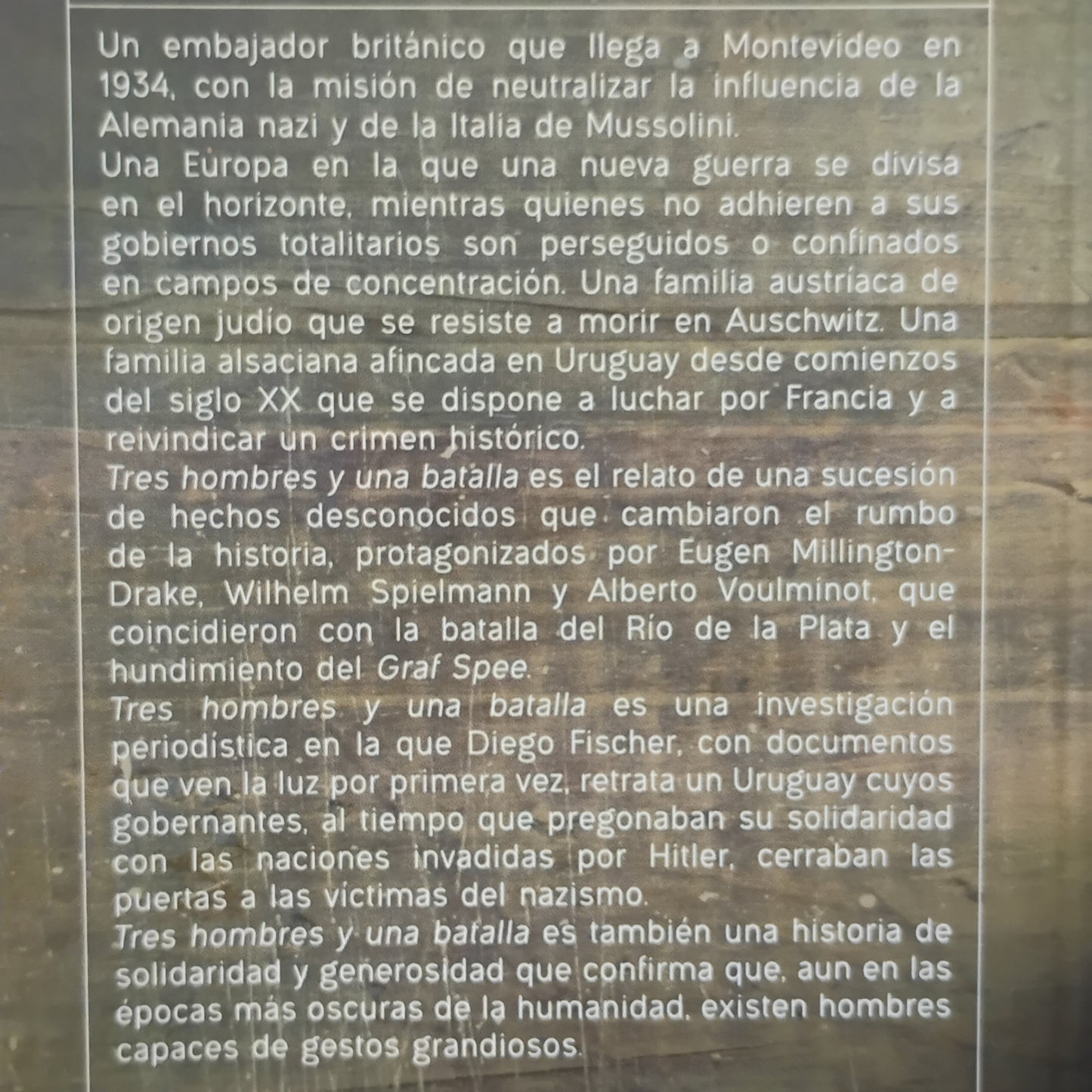 Tres hombres y una batalla - Diego Fischer