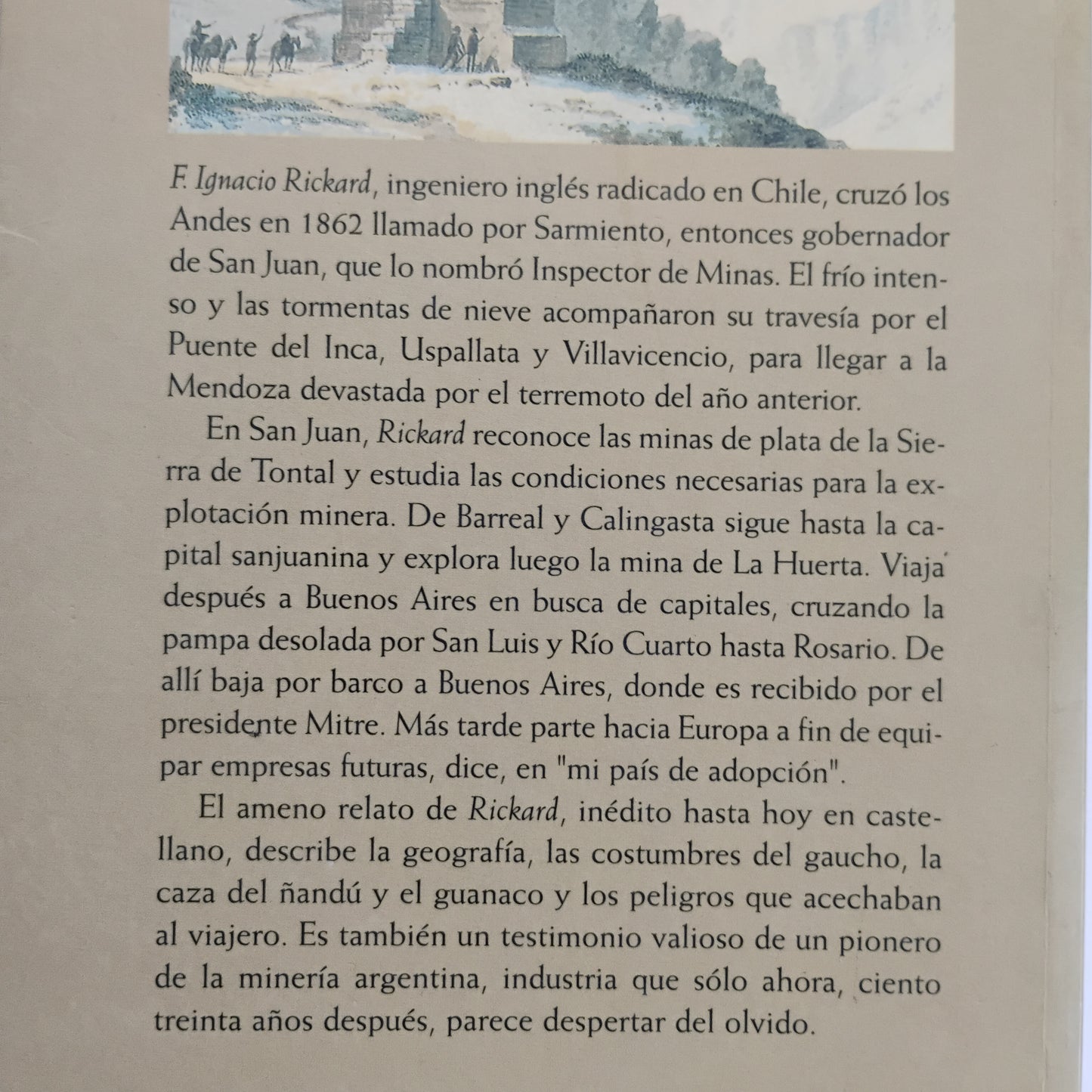 Viaje a través de Los Andes - F. Ignacio Rickard
