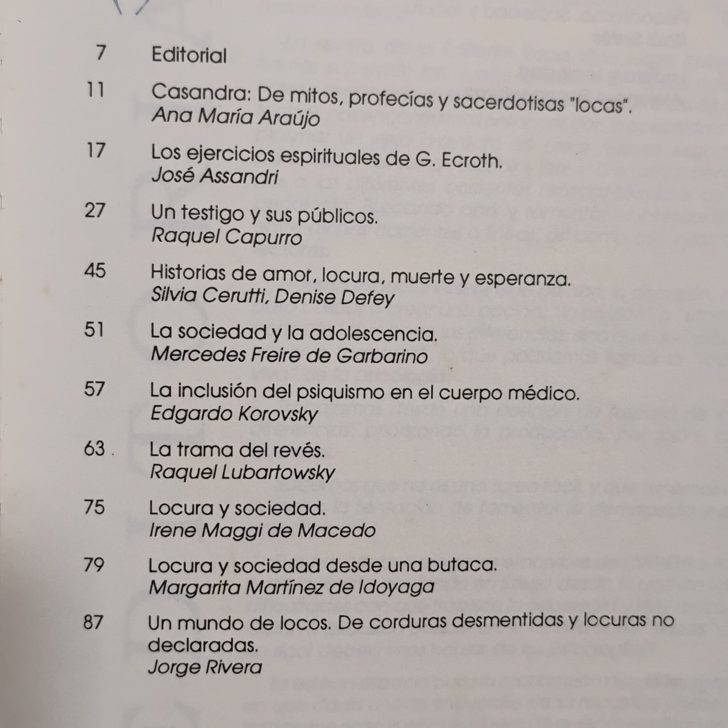 Locura y Sociedad - ENTRELINEAS