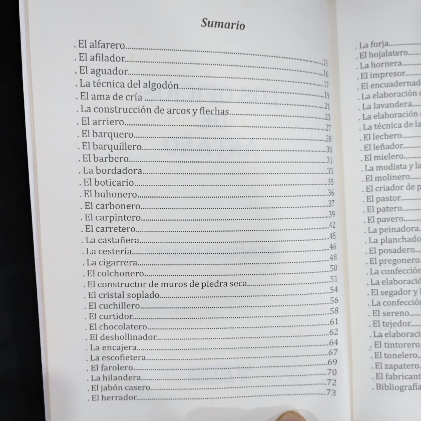 Los oficios de antaño