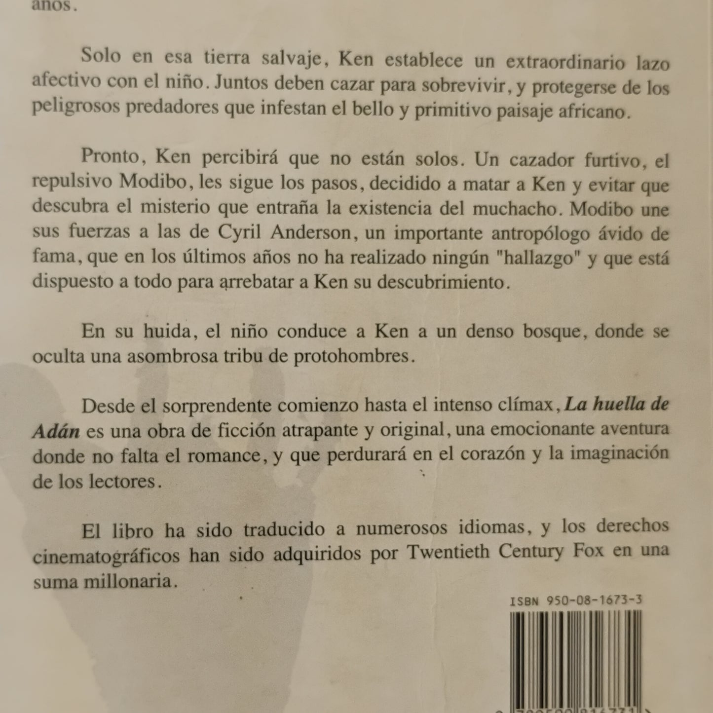 La huella de Adán. Una novela de aventura, ciencia y romance - Petru Popescu