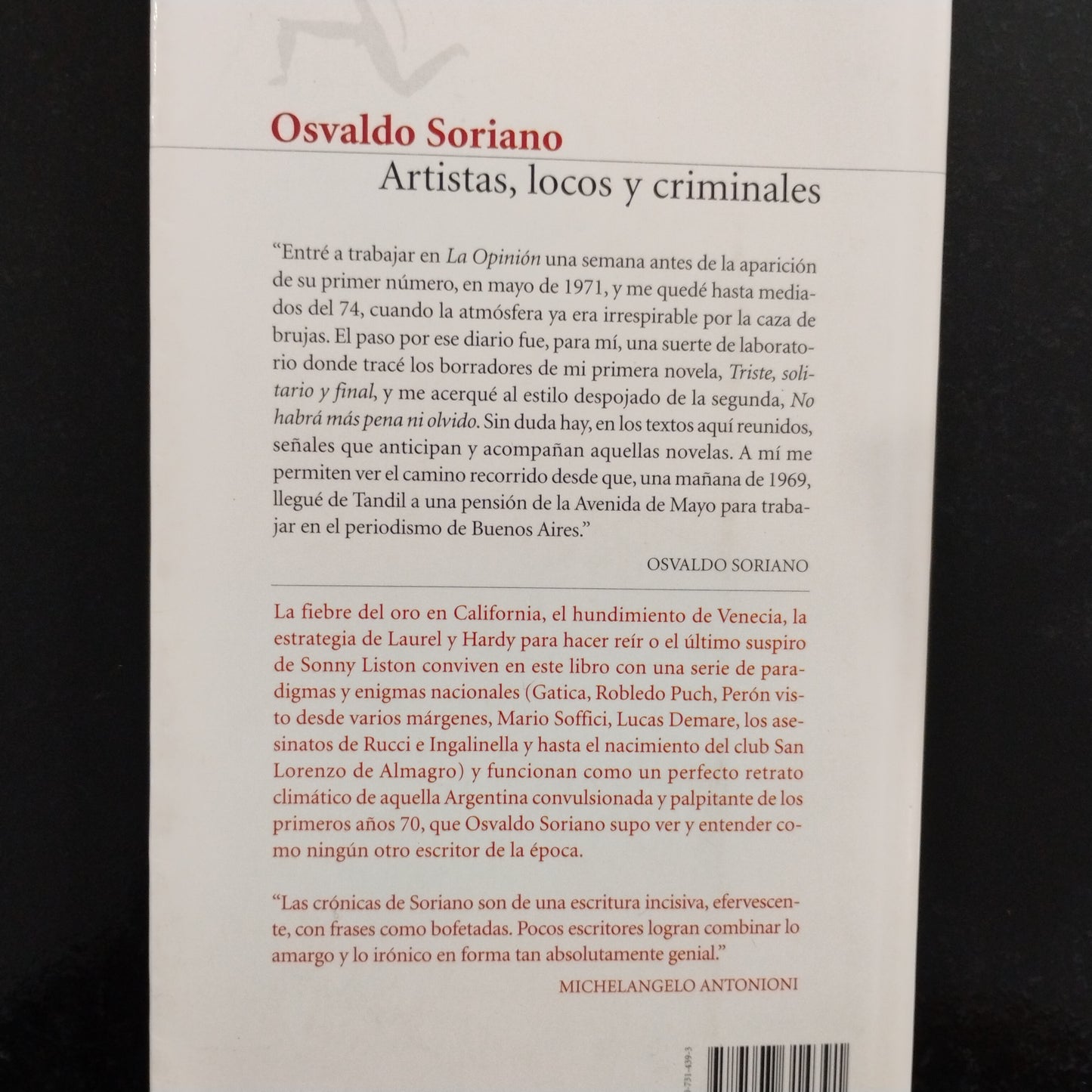 Artistas, locos y criminales - Osvaldo Soriano