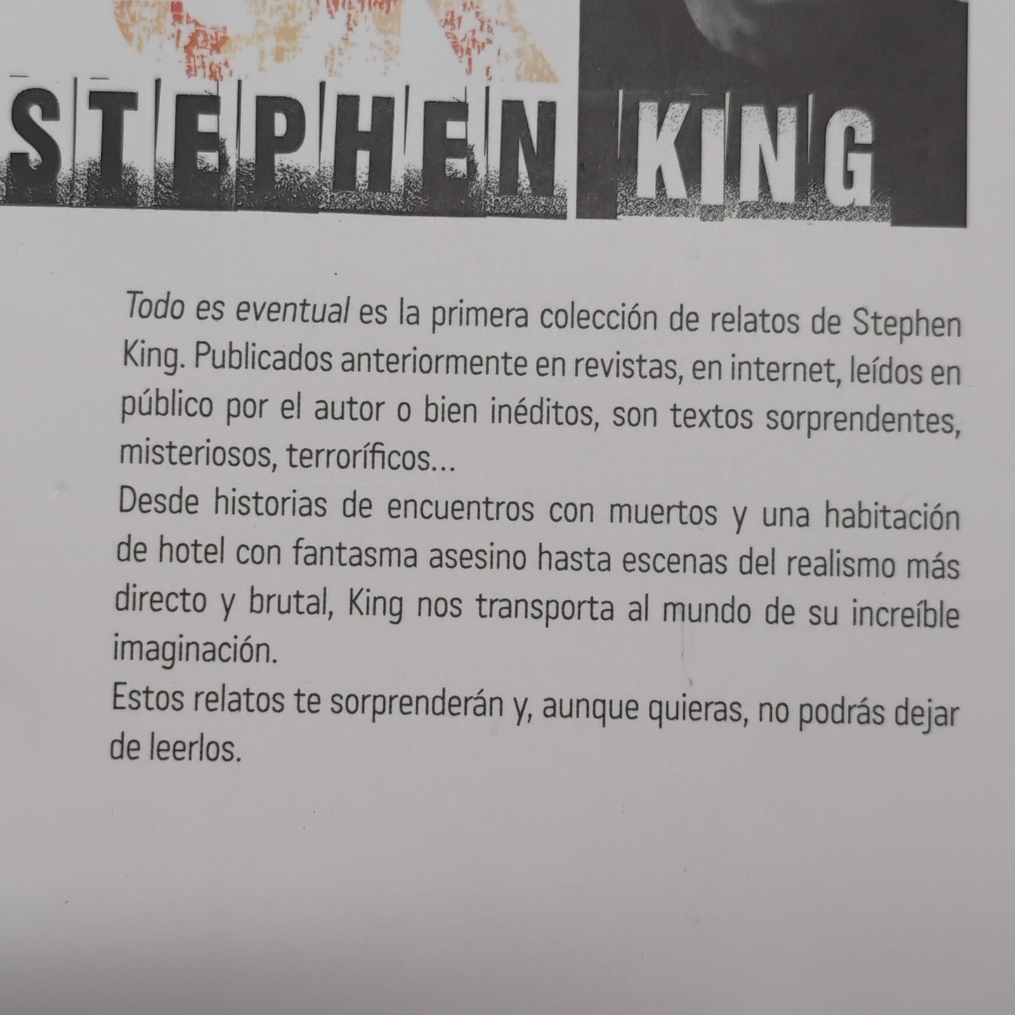 Todo es eventual - Stephen King